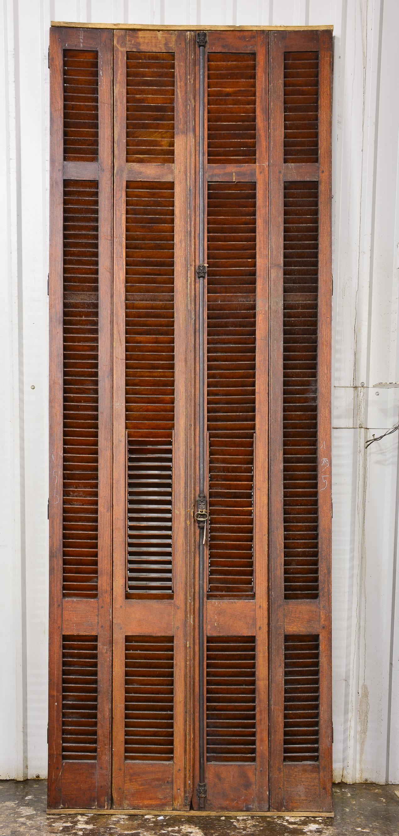 Very Tall Brown Shutter Door / Panel #2 (1 of 3)