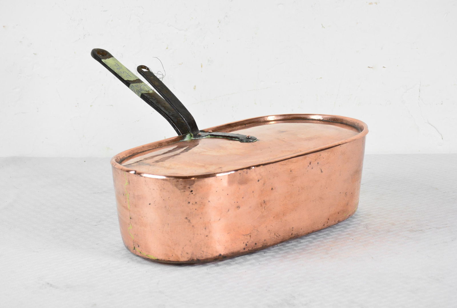 French Oval Copper Pan with Lid (1 of 2)