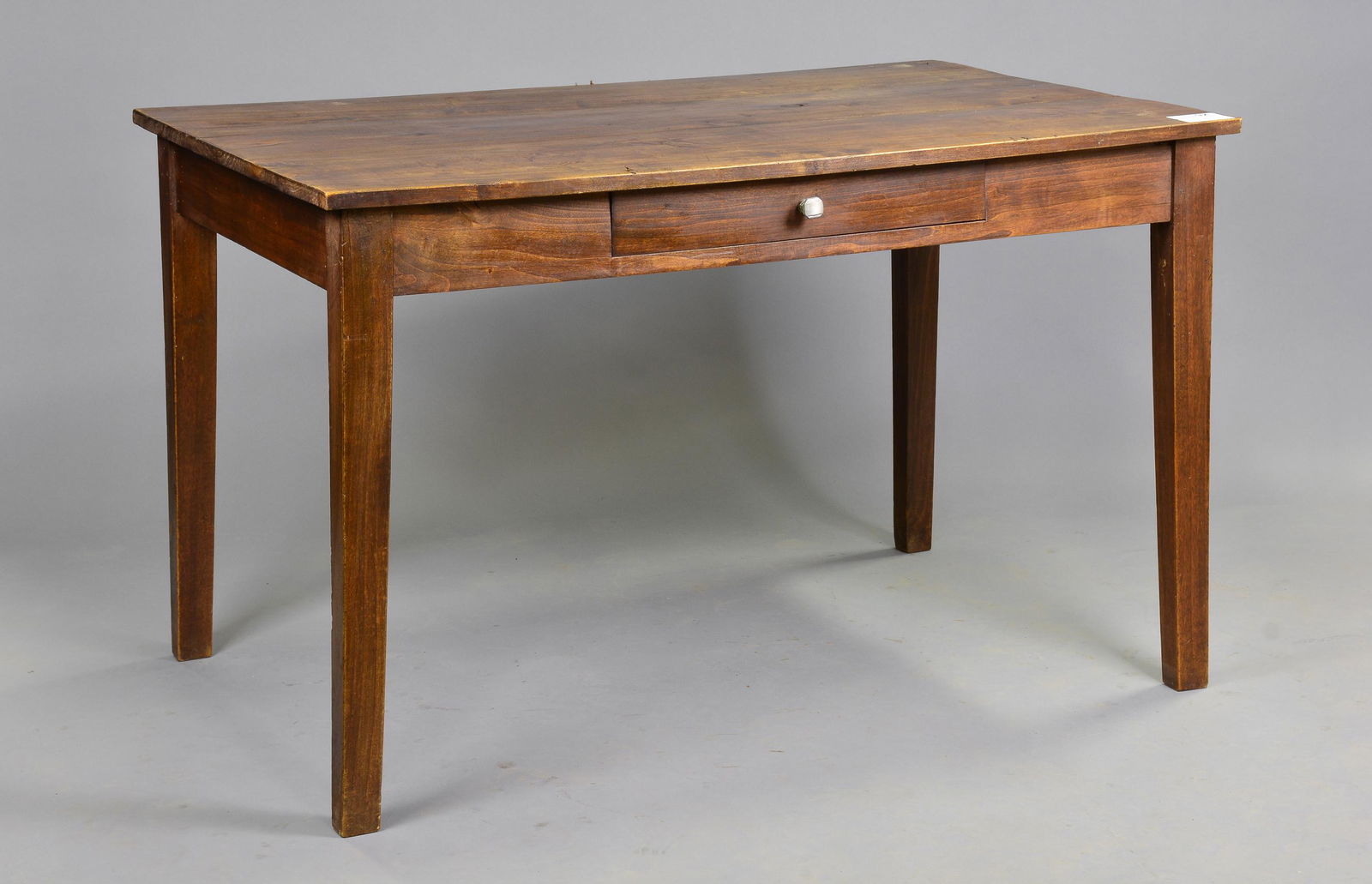 French Rustic Oak Single Drawer Table #2 (1 of 3)