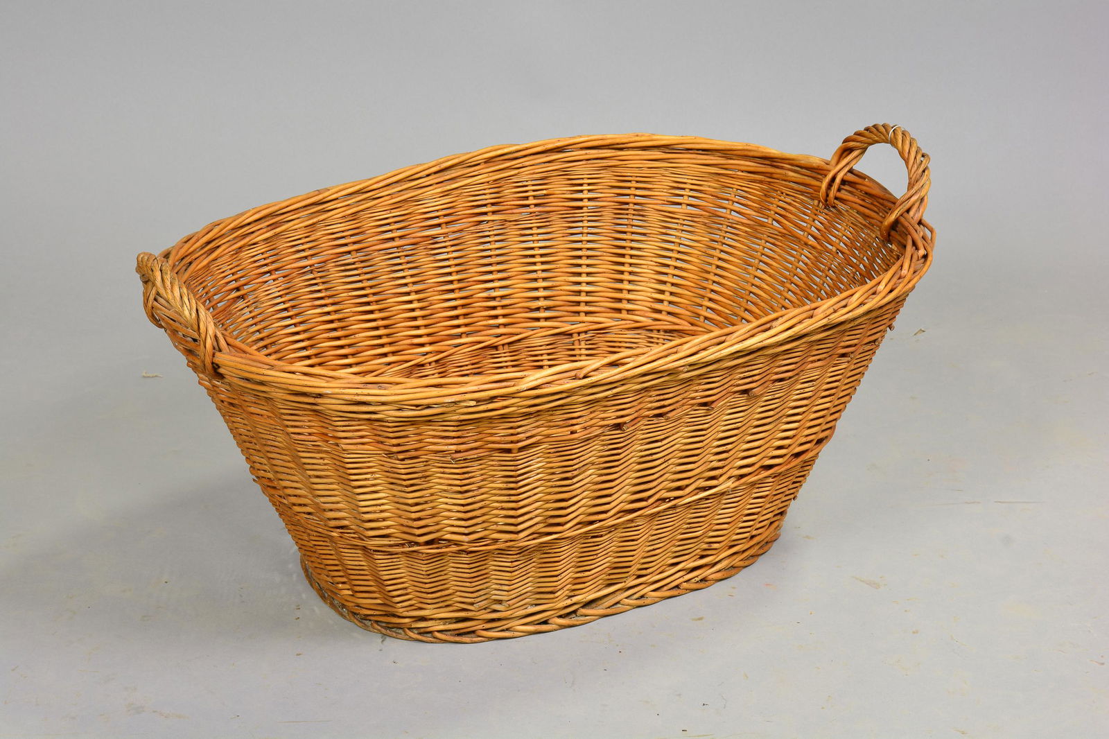 European Oval Wicker Market Basket (1 of 3)