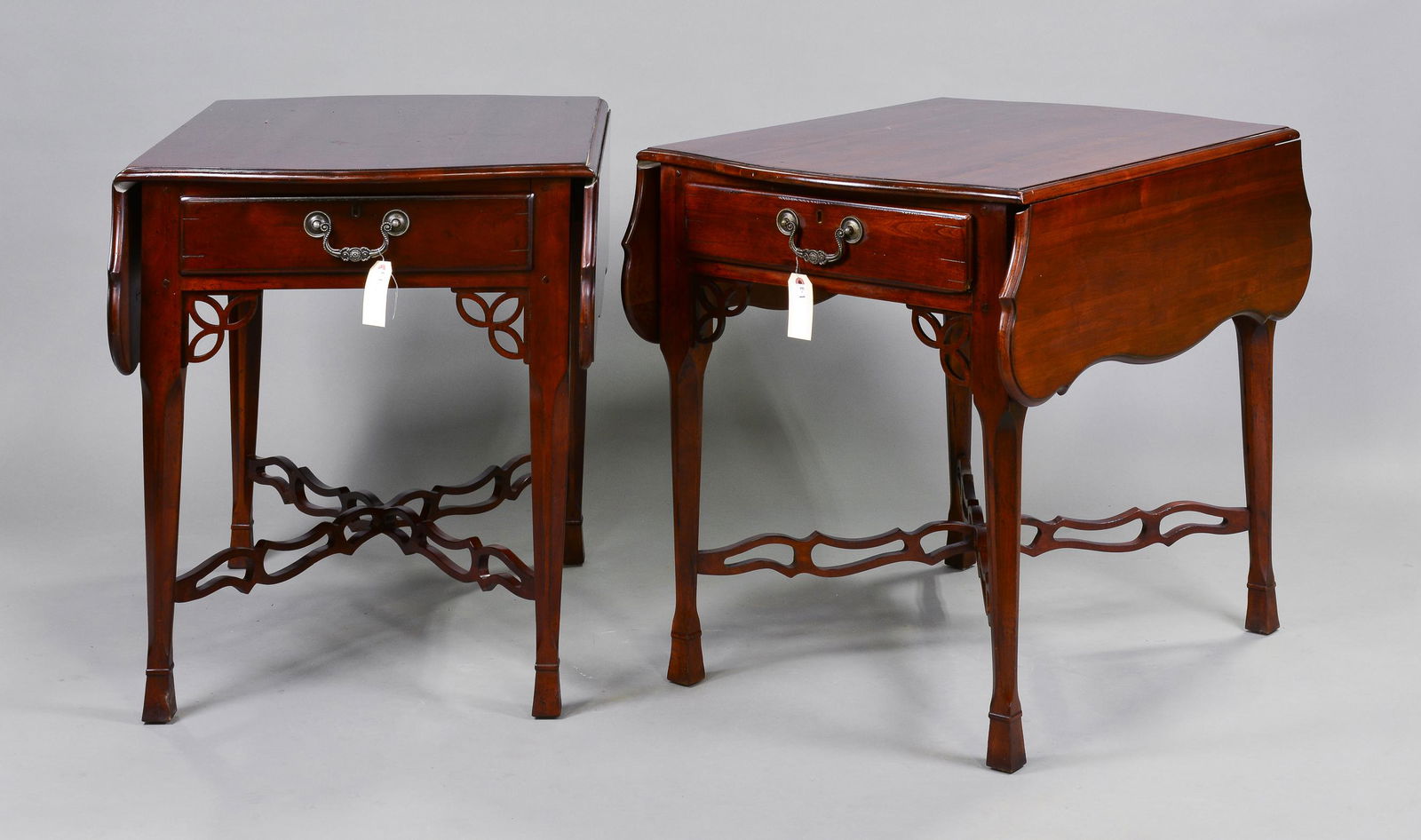Pair of Drexel Heritage Drop Side Single Drawer Tables (1 of 6)