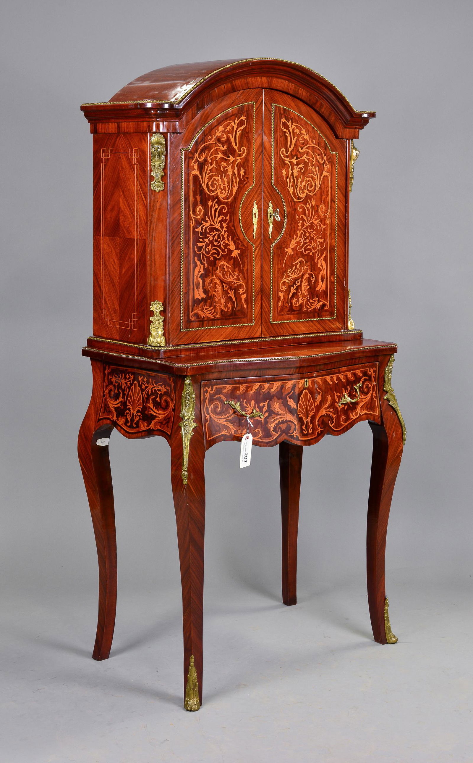 French Style Inlaid Cabinet With Drawer (1 of 3)