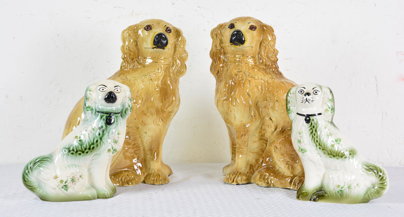 2 Pairs of Staffordshire Dog Figures (1 of 4)