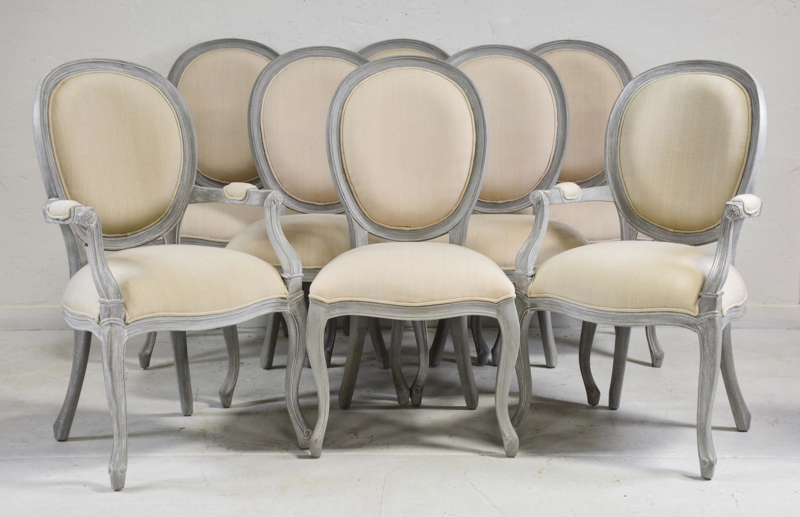Set of 8 Mystic Grey Casual Dining Chairs (1 of 3)