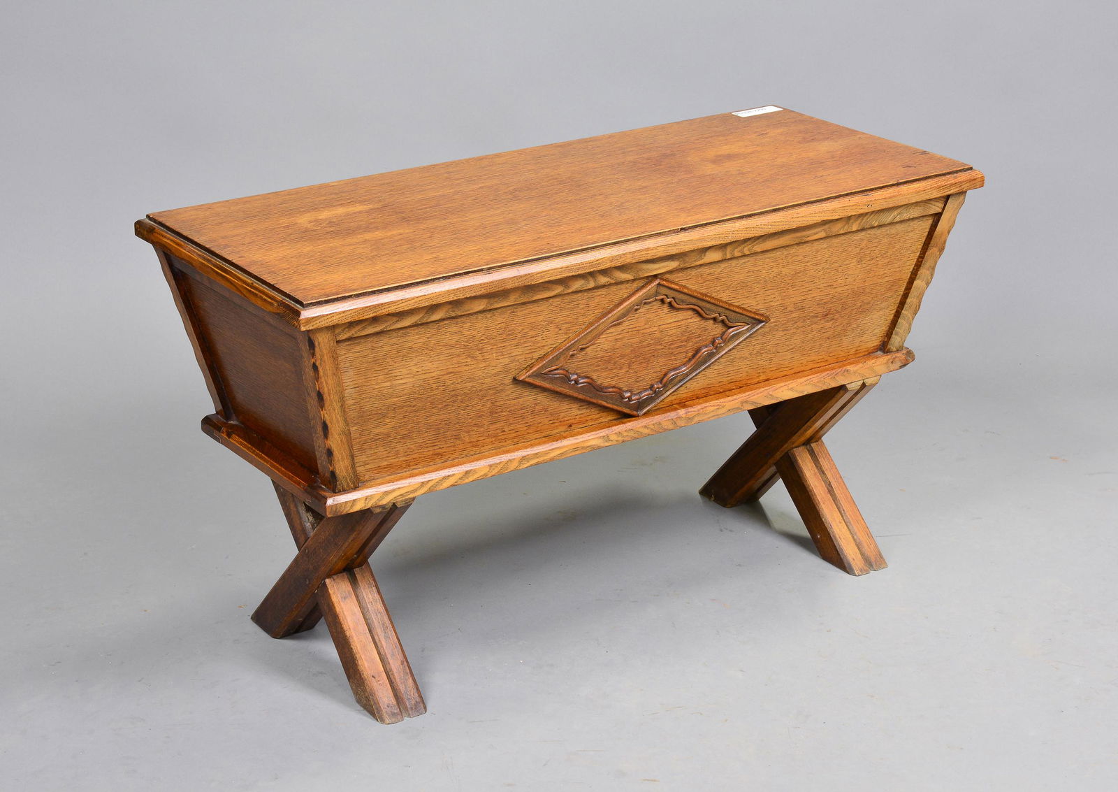 French Oak Rustic Coffer / Trunk (1 of 3)