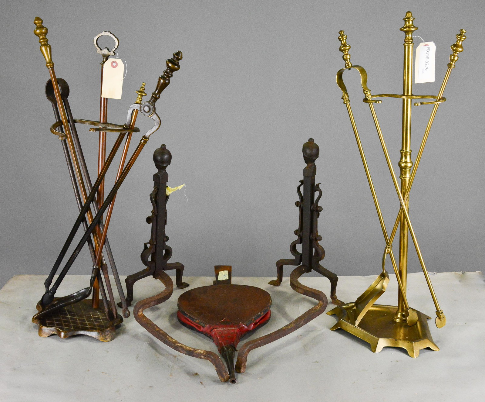 French Fireside Tools: French Fireside Tools - 25 in tall x 10 x 8