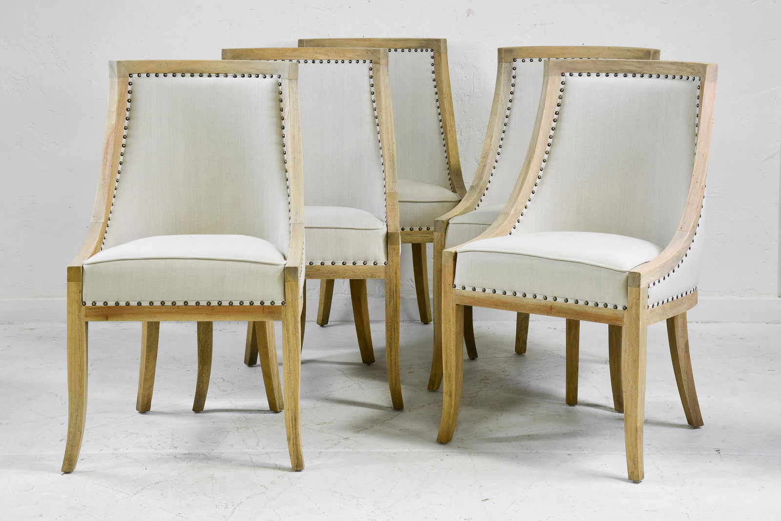 Set Of 4 Curved Back Chairs (1 of 4)