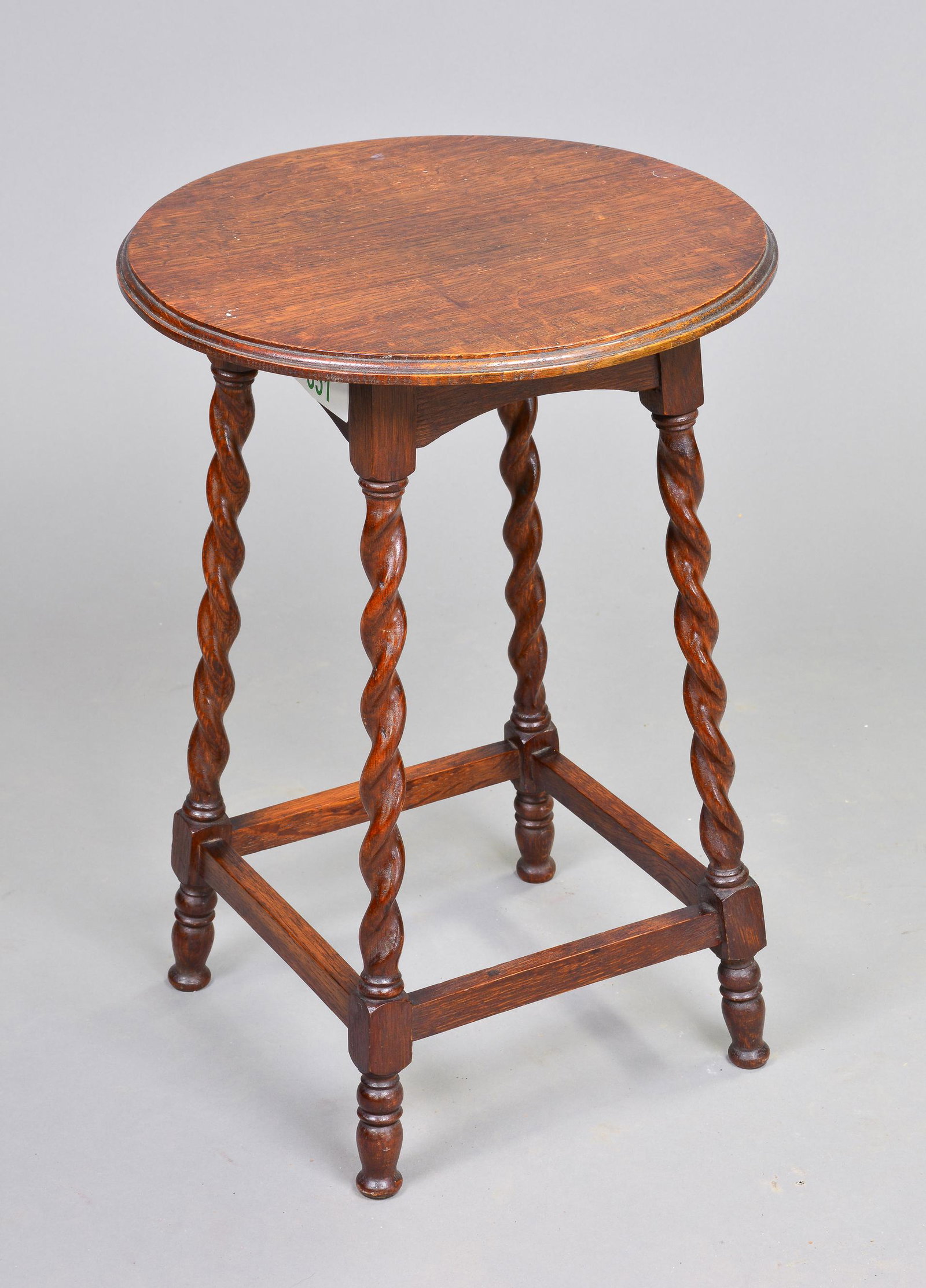 British Oak Round Occasional Table (1 of 2)