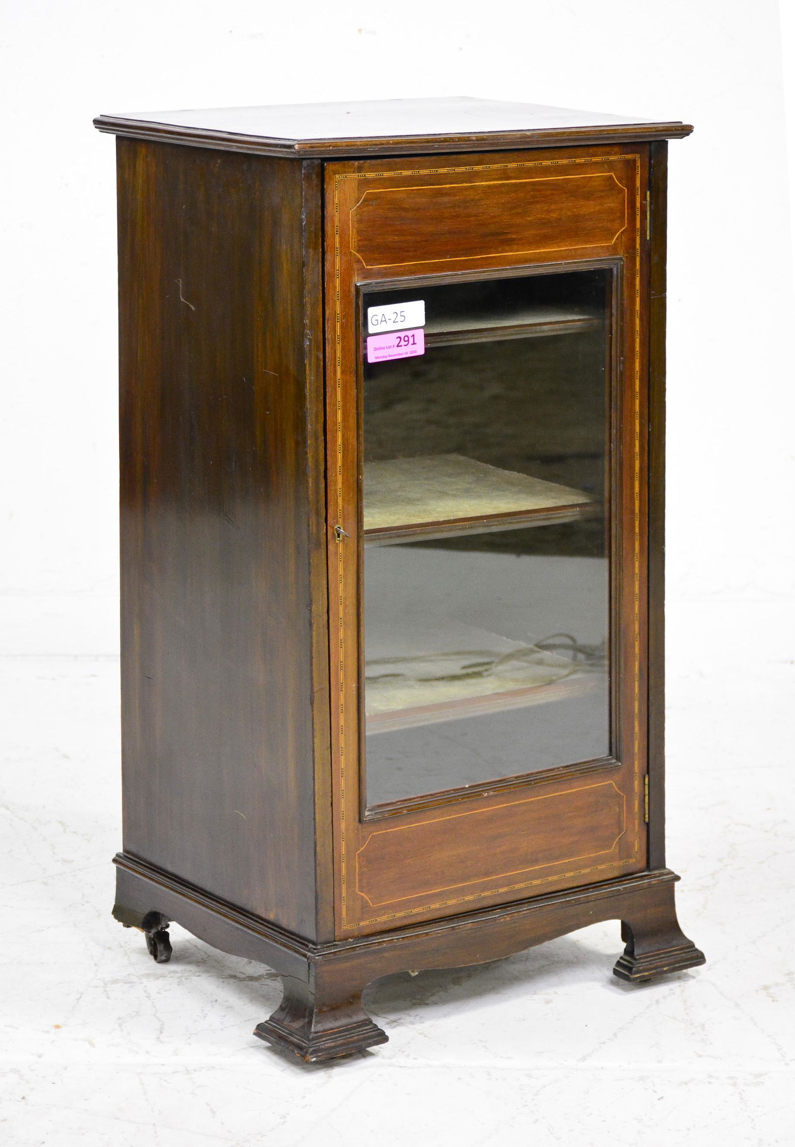 English Walnut Small Single Door Cupboard (1 of 4)