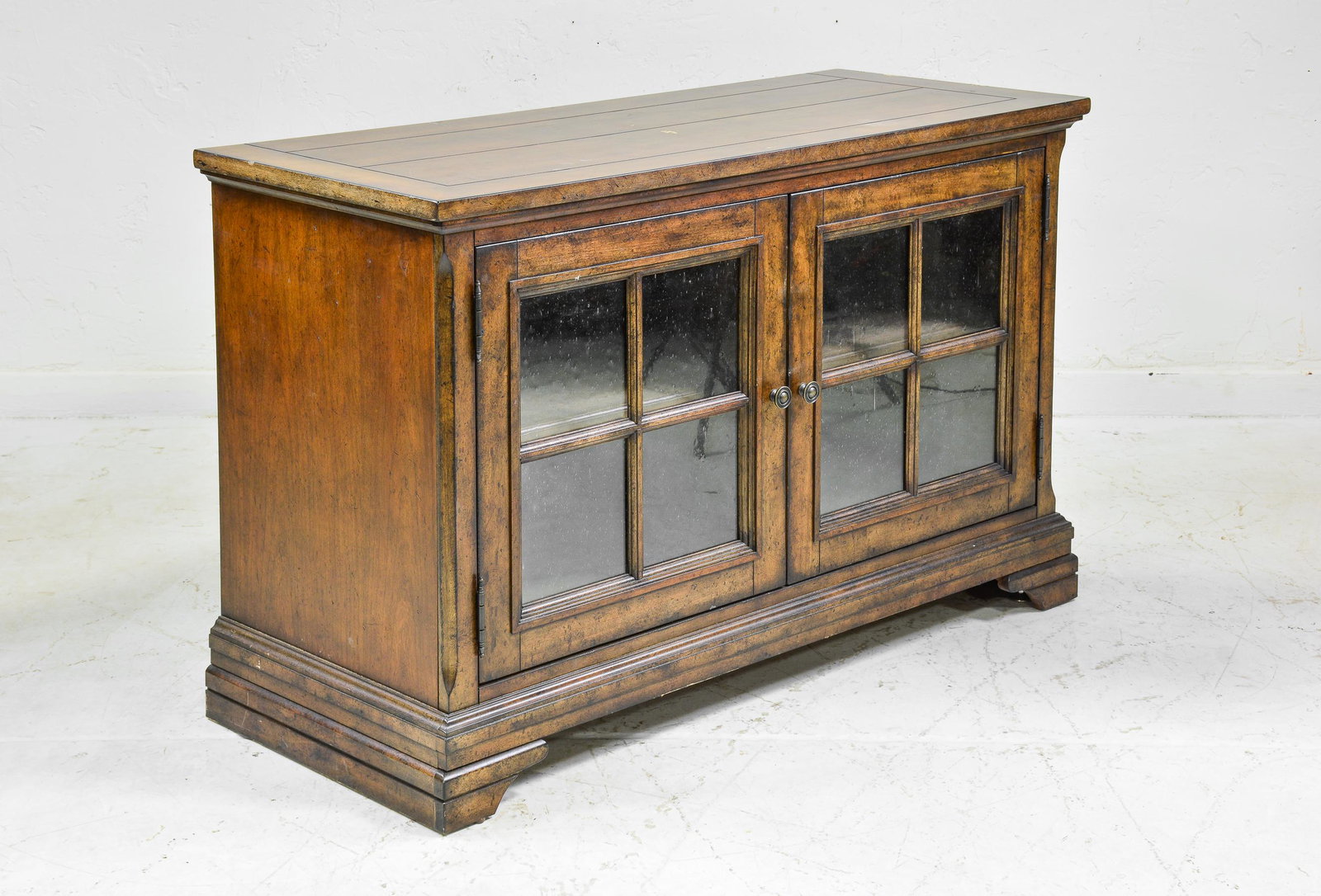 New Item, Low 2 Door Cabinet / Entertainment Stand: New Item, Low 2 Door Cabinet / Entertainment Stand - 30 in tall x 48 x 20