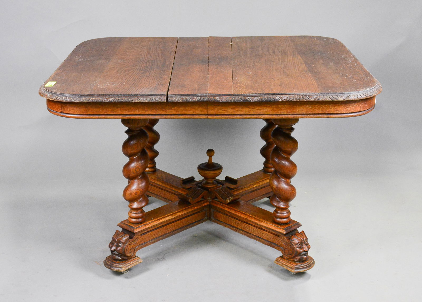 French Barley Twist Oak Table (1 of 4)