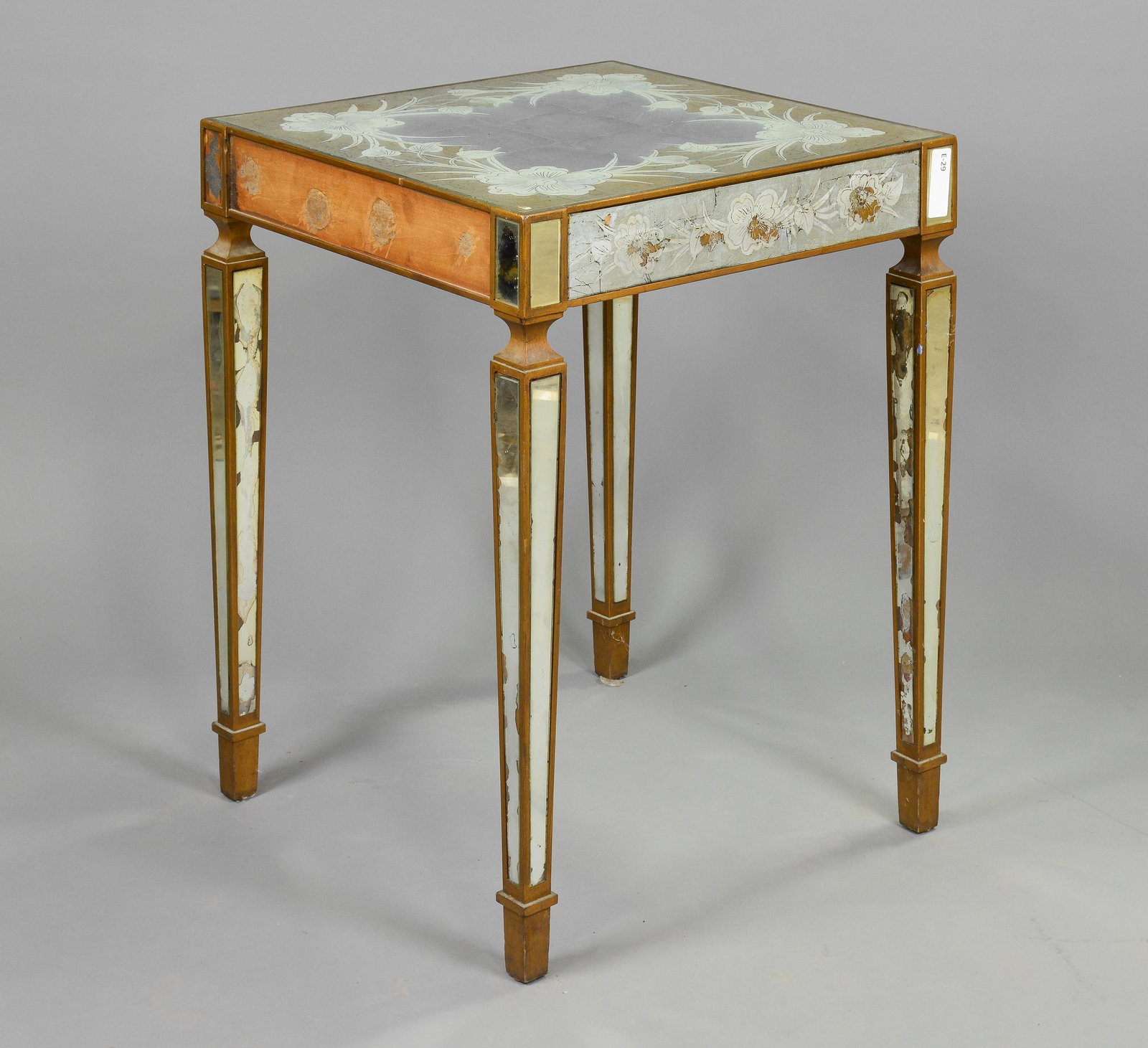 Mirrored Occasional / Side Table: Mirrored Occasional / Side Table - 28 in tall x 21 x 21