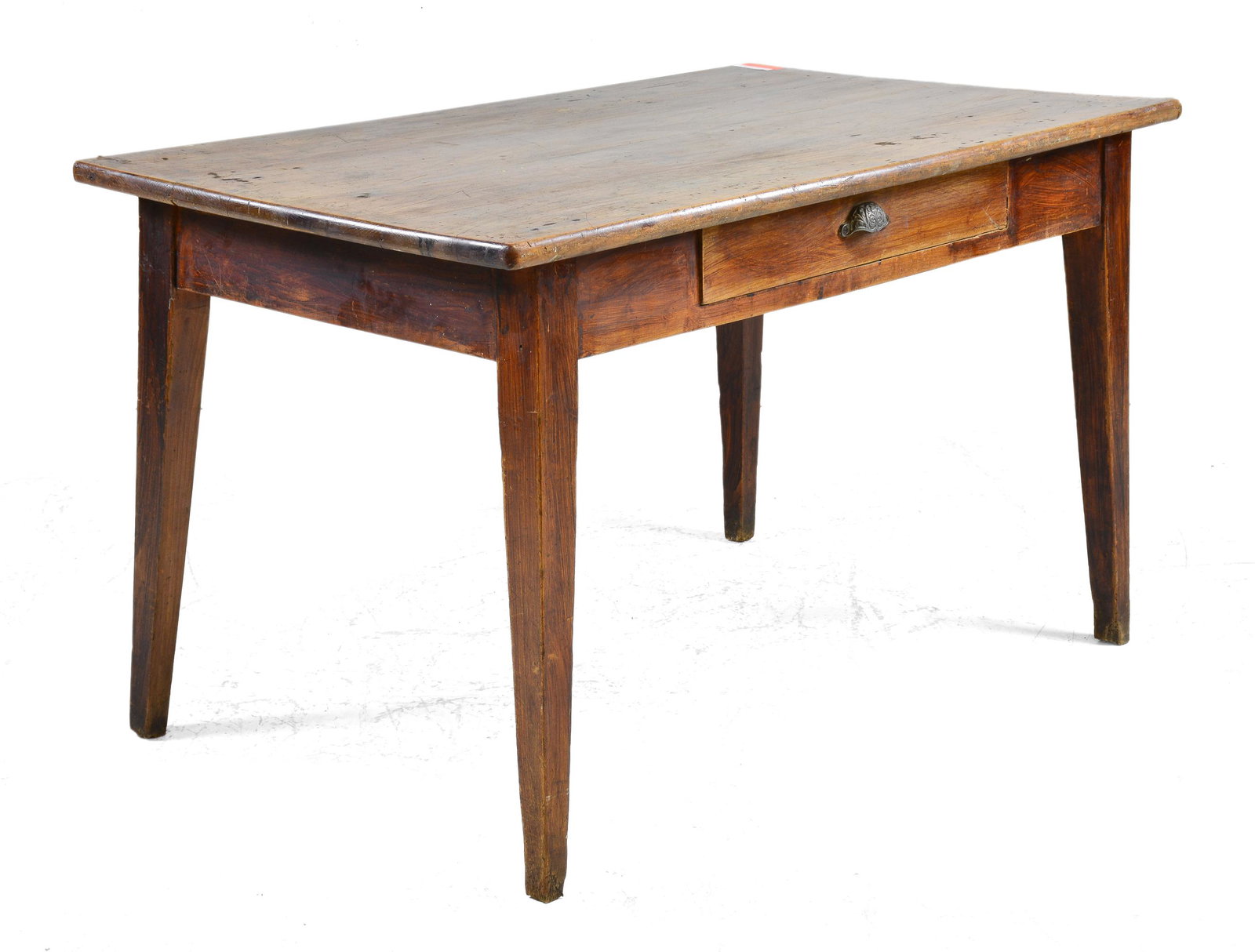 French Farm Table with Drawer in Cherry (1 of 5)