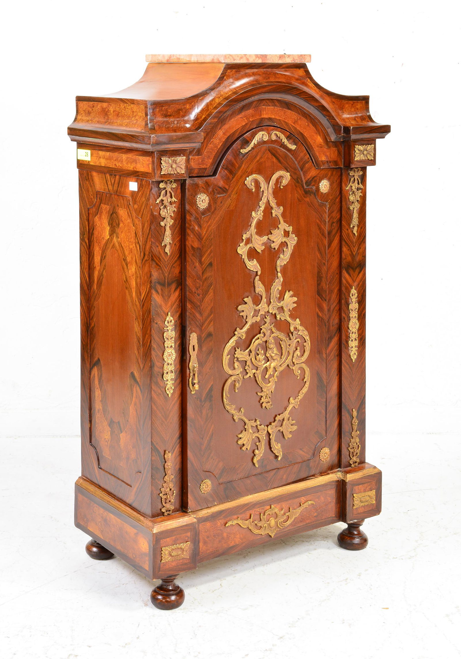 New Item, Marquetry Inlaid Single Door Cabinet (1 of 3)