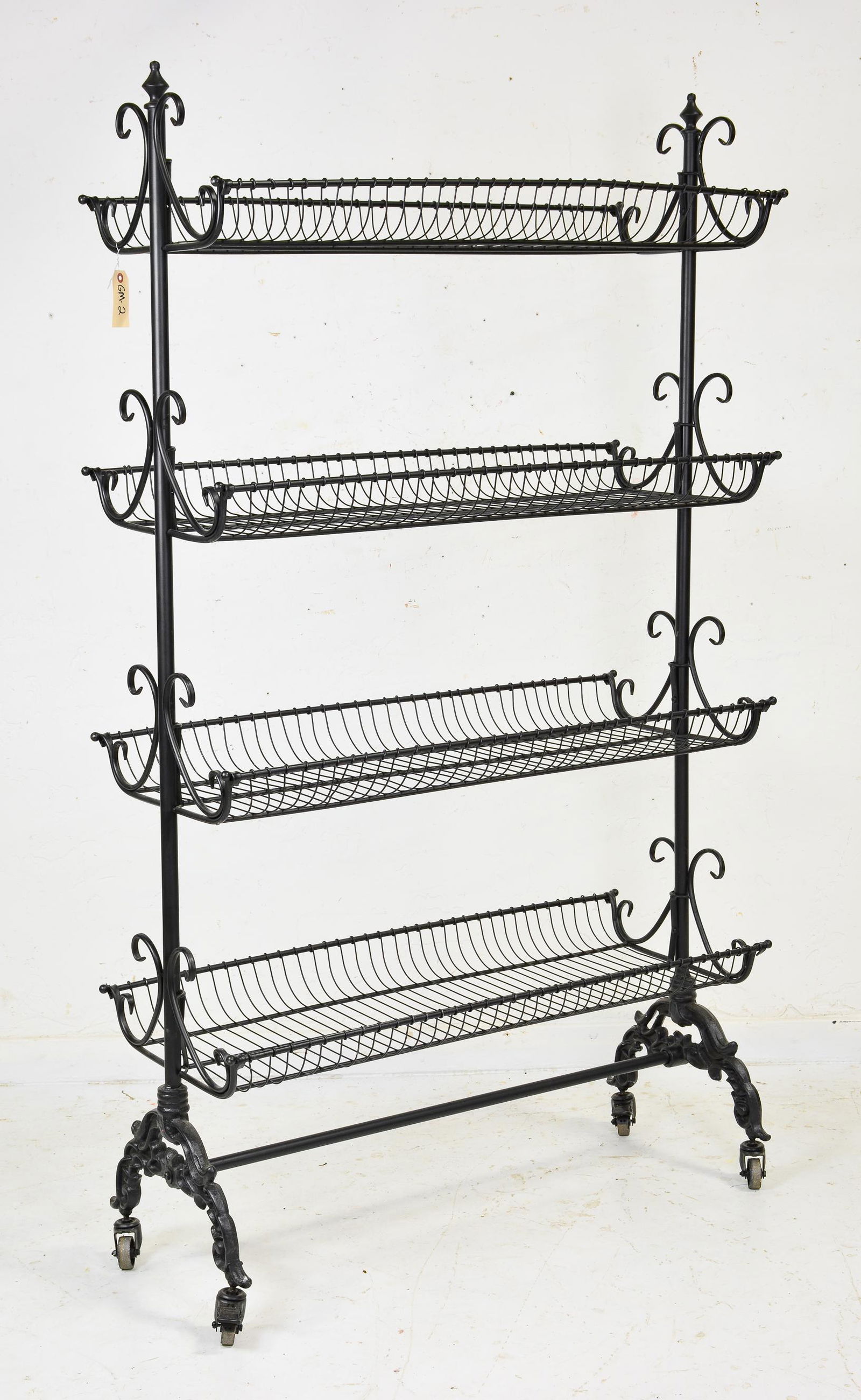 French Style 4 Tier Rolling Rack (1 of 3)