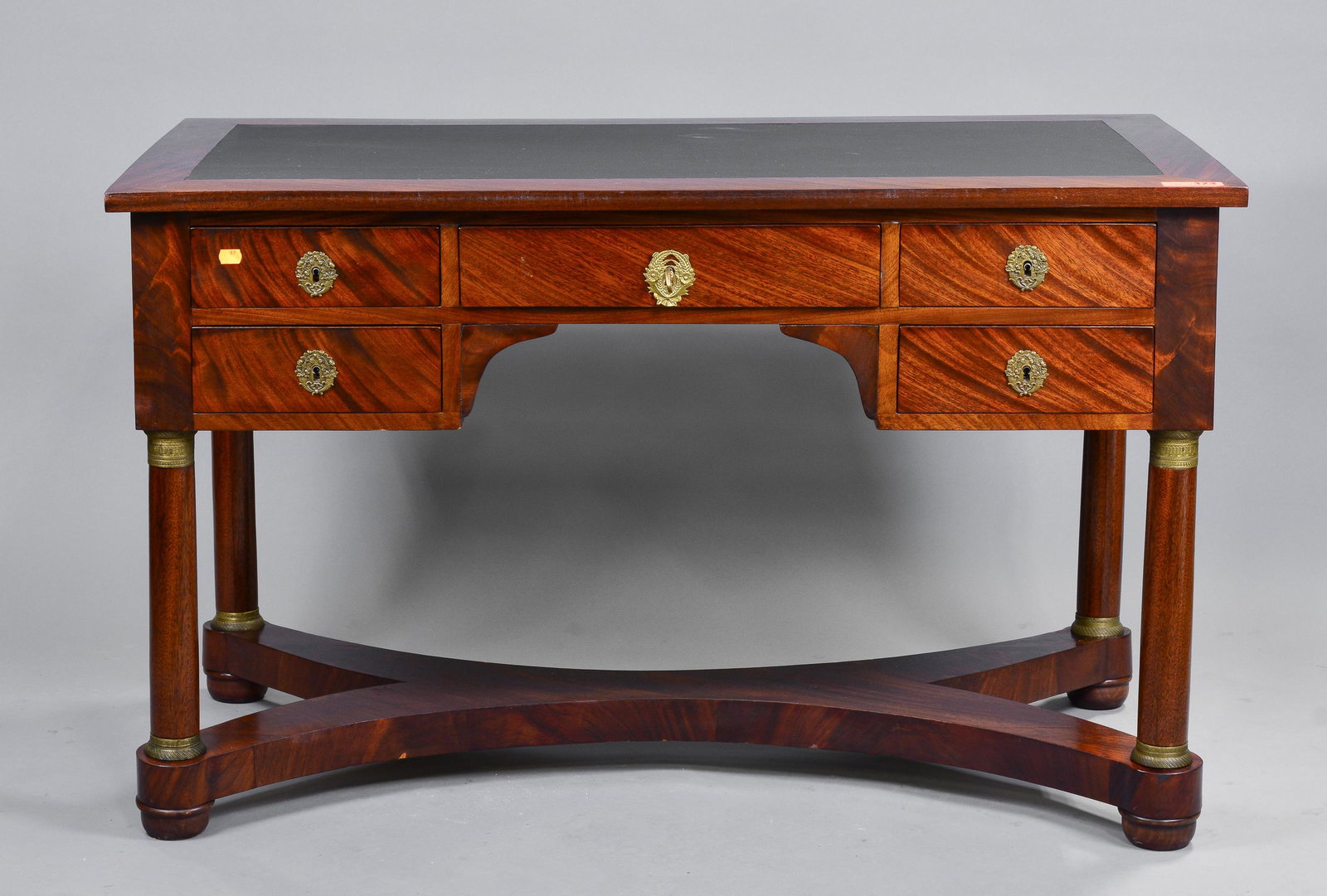 Empire Style Mahogany Desk: Empire Style Mahogany Desk with pull outs on both sides - 31 in tall x 50 x 27