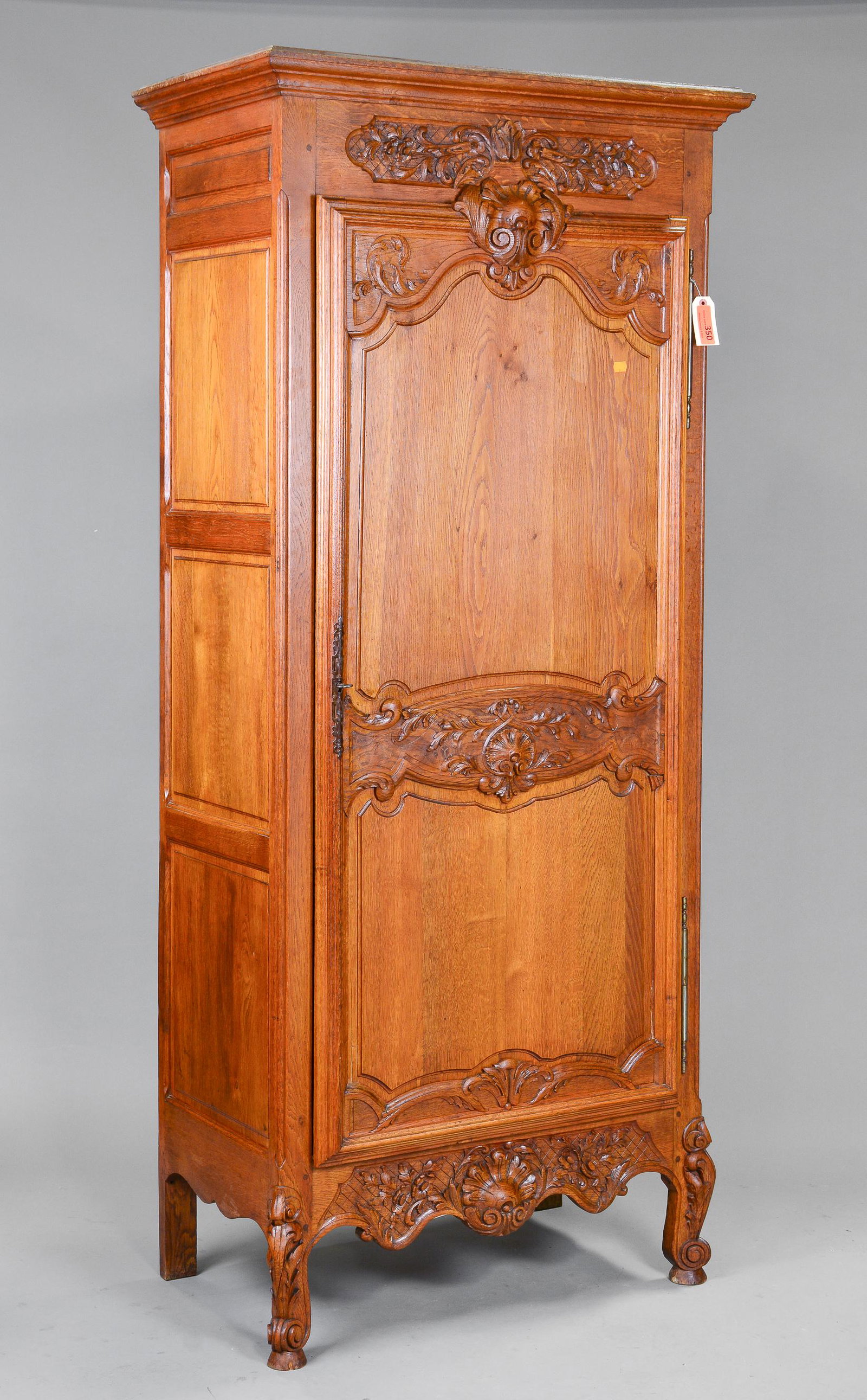 Louis XV Style Carved Oak Bonnetiere (1 of 3)