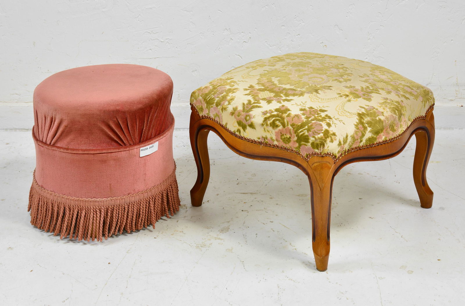 2 French Stools / Ottomans (1 of 3)