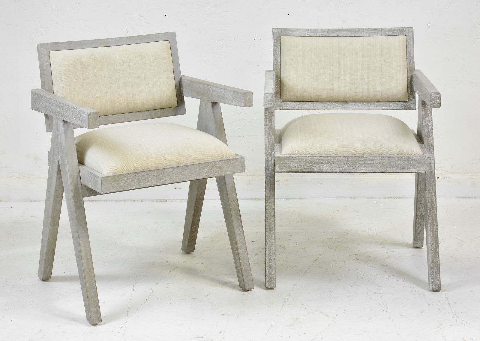 Pair Pierre Jeanneret / Mid Century Style Chairs (1 of 3)