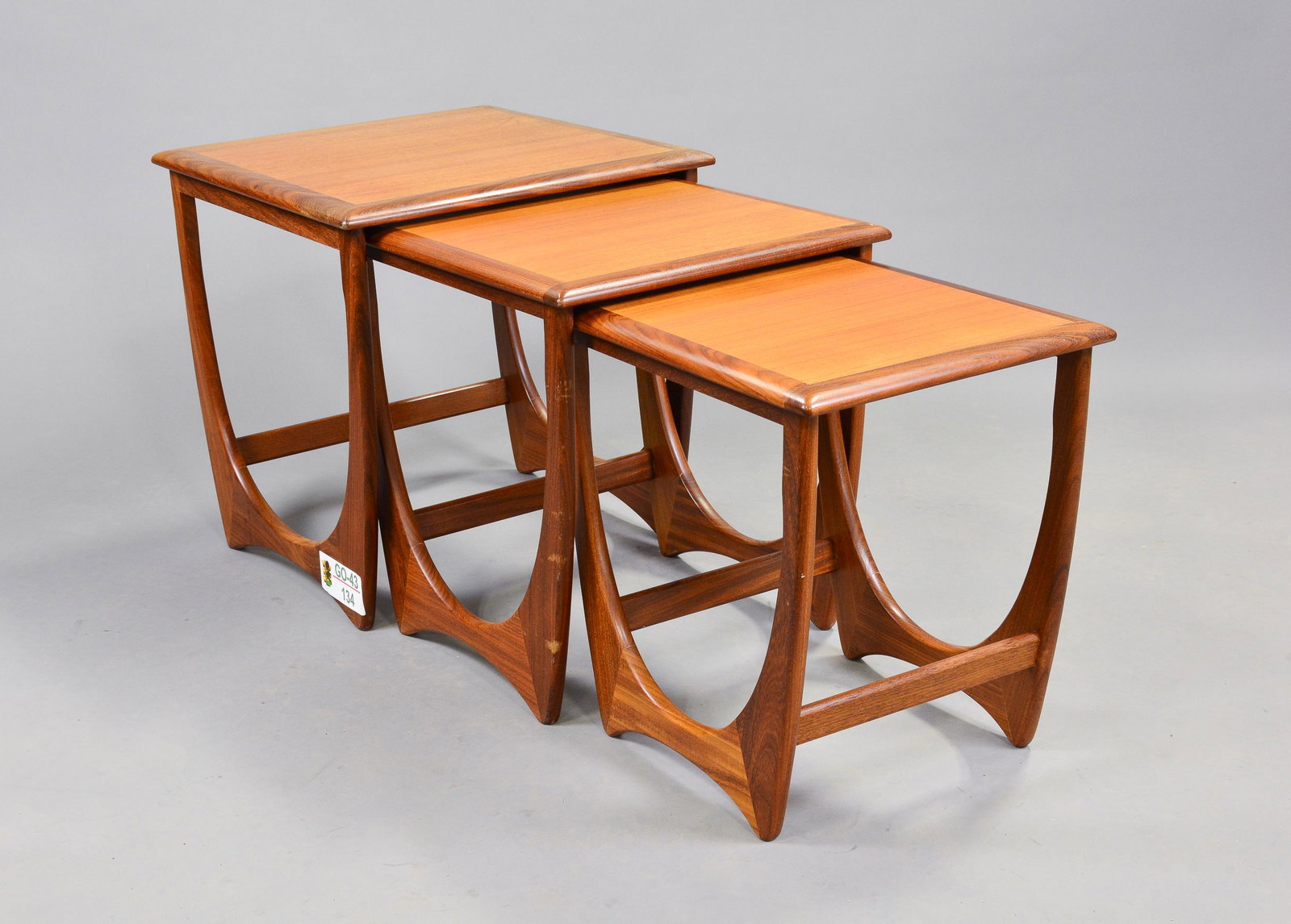 Mid Century Modern Astro Nest By G-plan #1: This Danish Modern Style Teak nest is British and made by Mid Century Modern Furniture Maker G Plan ( Gplan ) - 21 tall x 20 wide x 20 deep