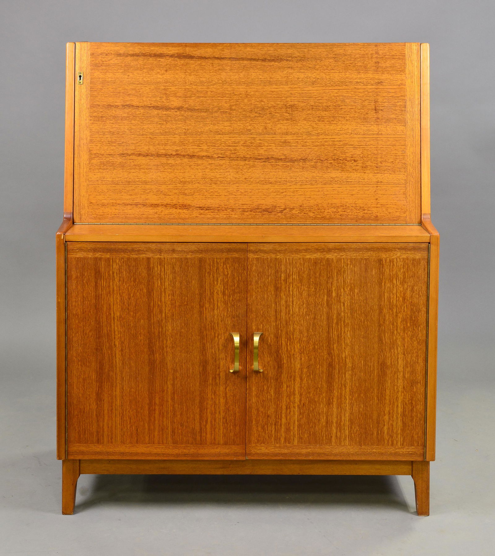 Mid Century Modern Teak Drop Front Desk (1 of 5)