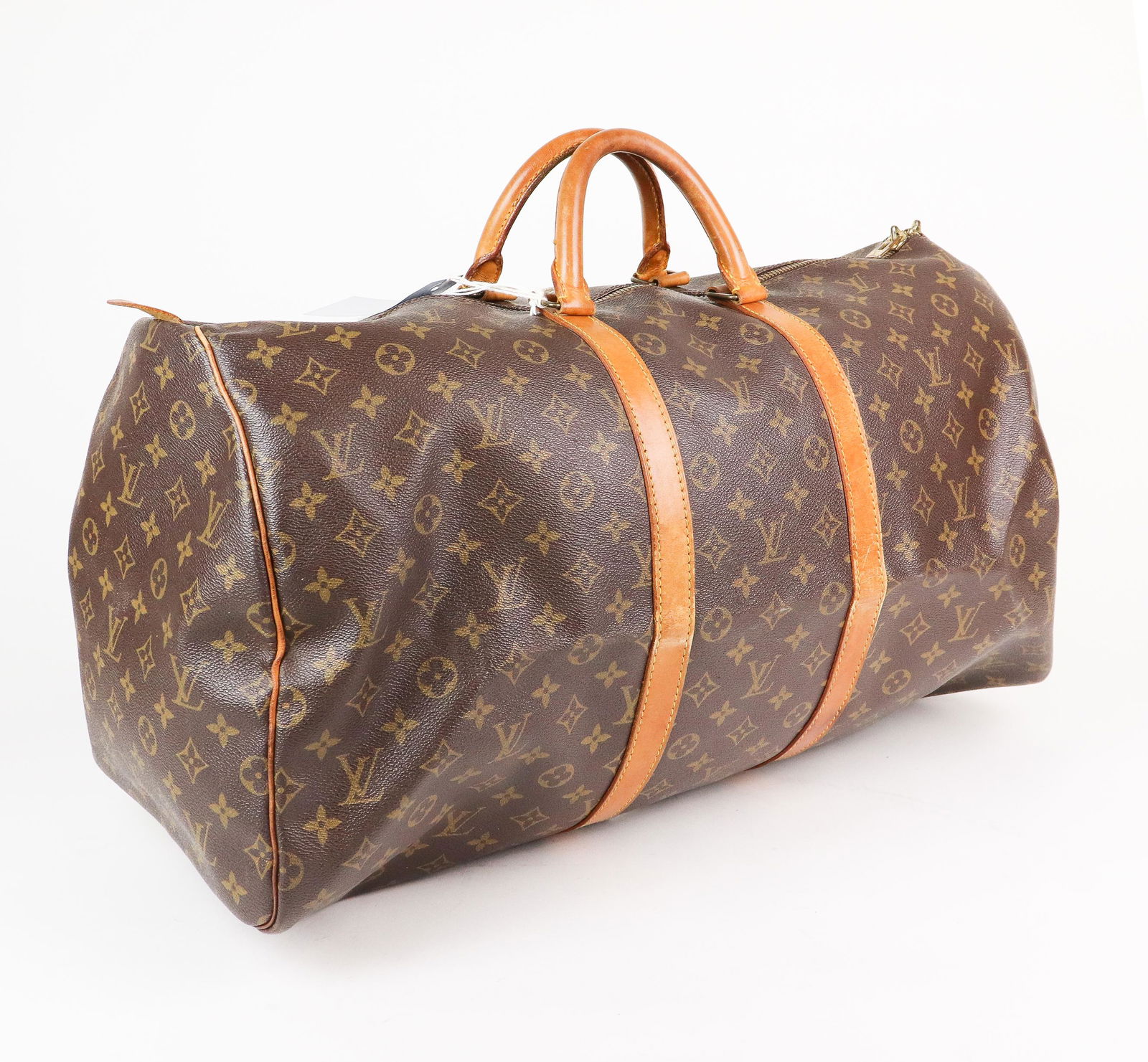 Louis Vuitton Keepall 55 in Vachetta Monogram Canvas (1 of 7)