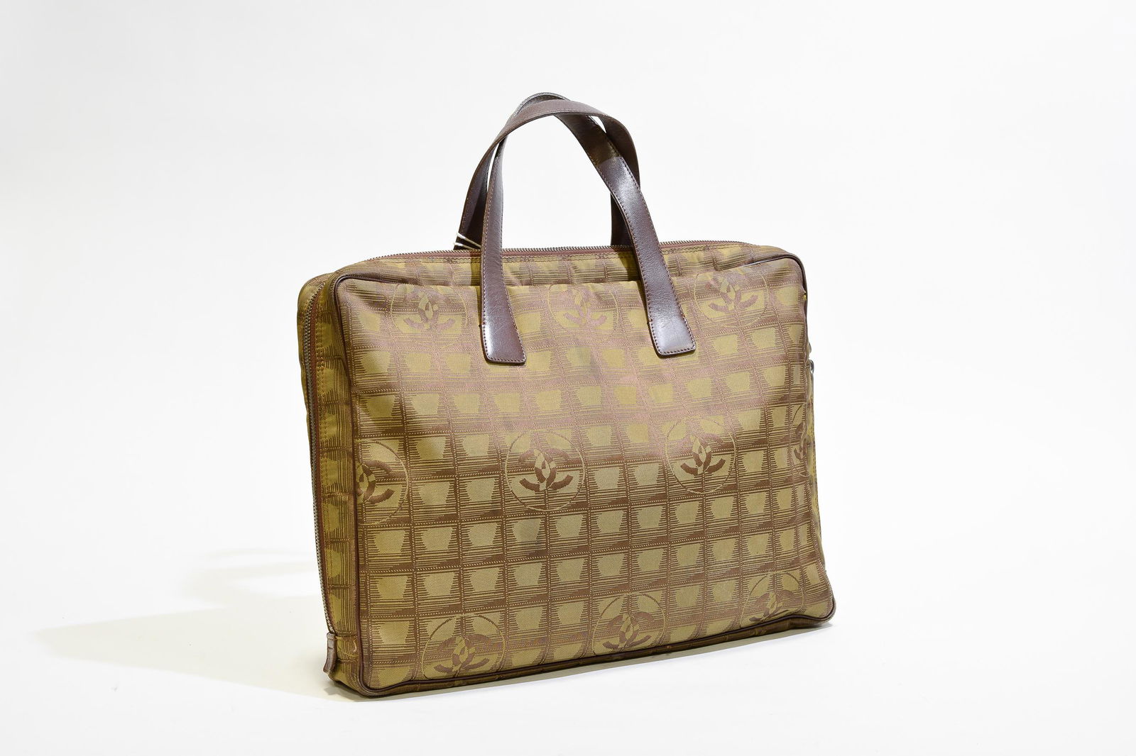 Chanel Travel Line Laptop Case in Brown Leather (1 of 5)