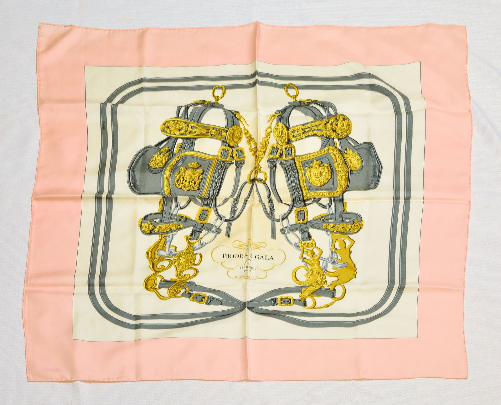 Hermes Scarf in  100% Twill Silk (1 of 3)