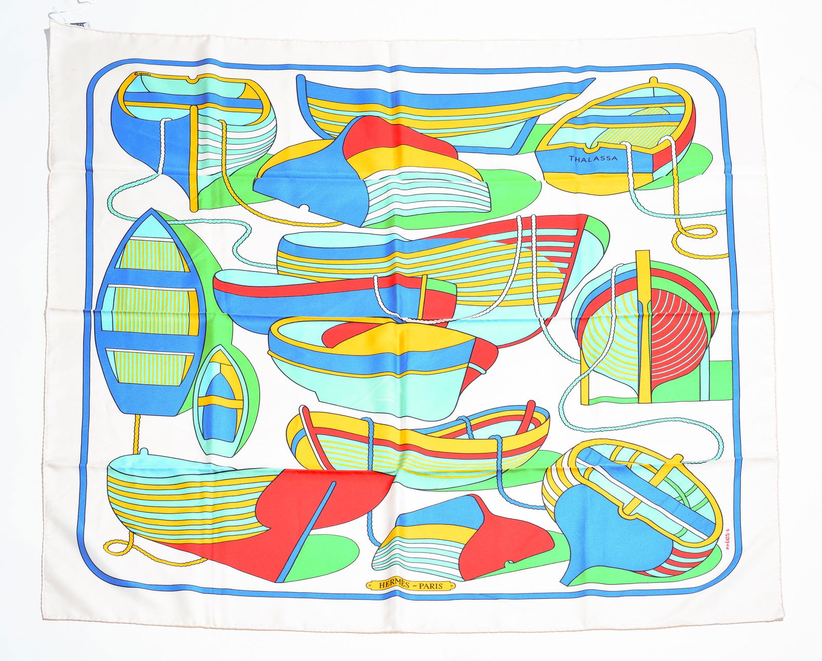 Hermes Scarf in  100% Twill Silk (1 of 4)