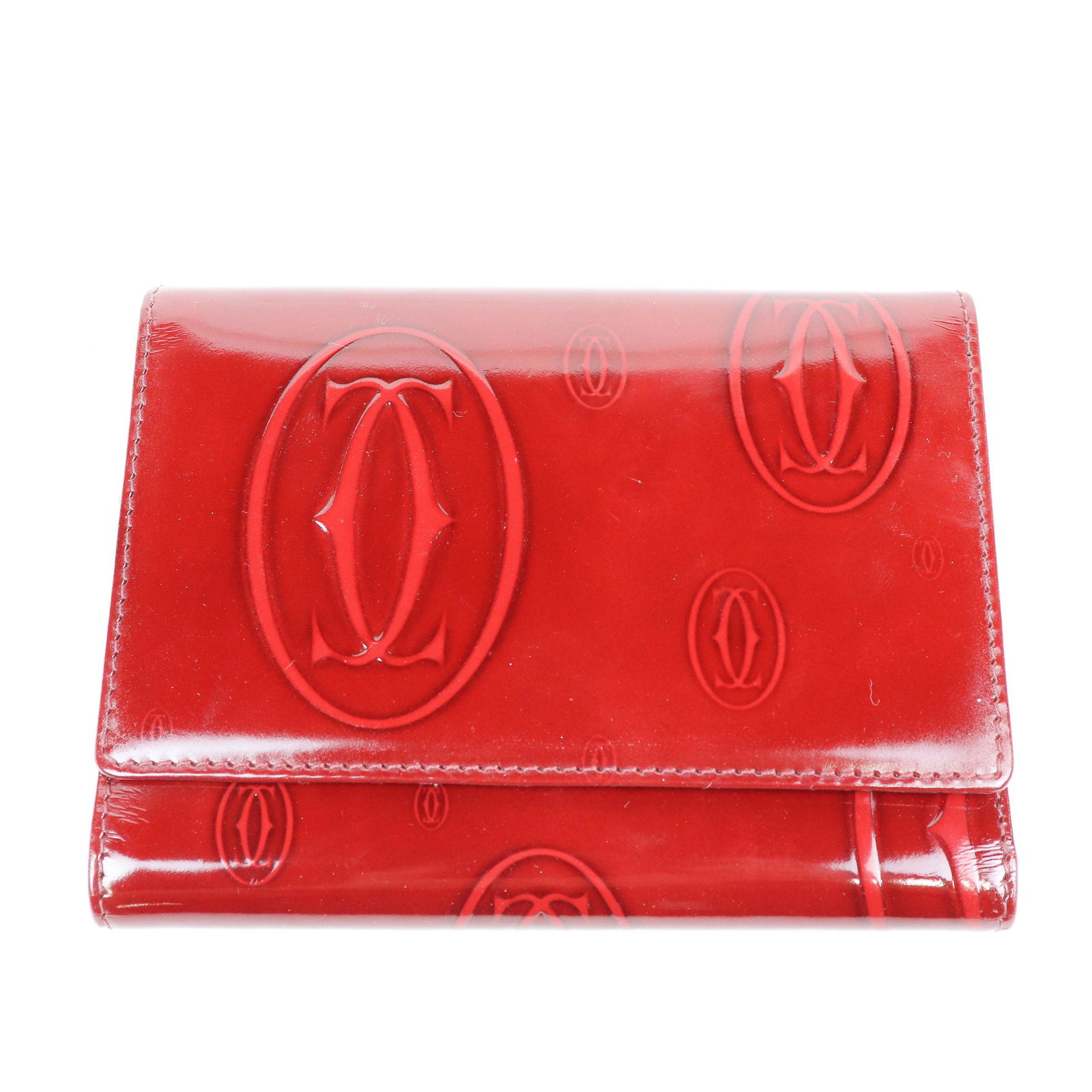 Cartier Compact Bifold Wallet  Embossed Patent Leather (1 of 3)