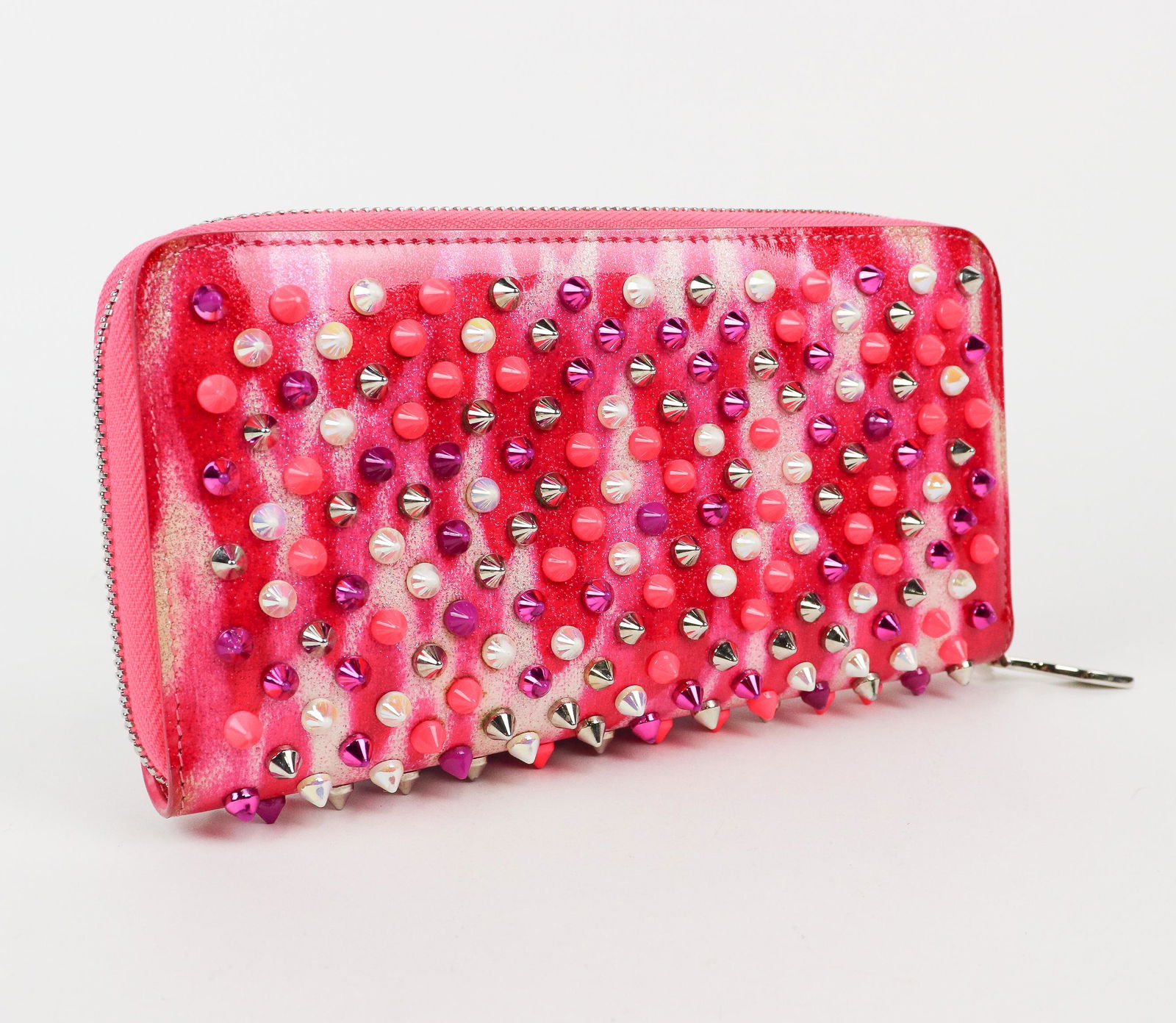 Louboutin Panettone Zippy Wallet in  Studded  Leather (1 of 4)