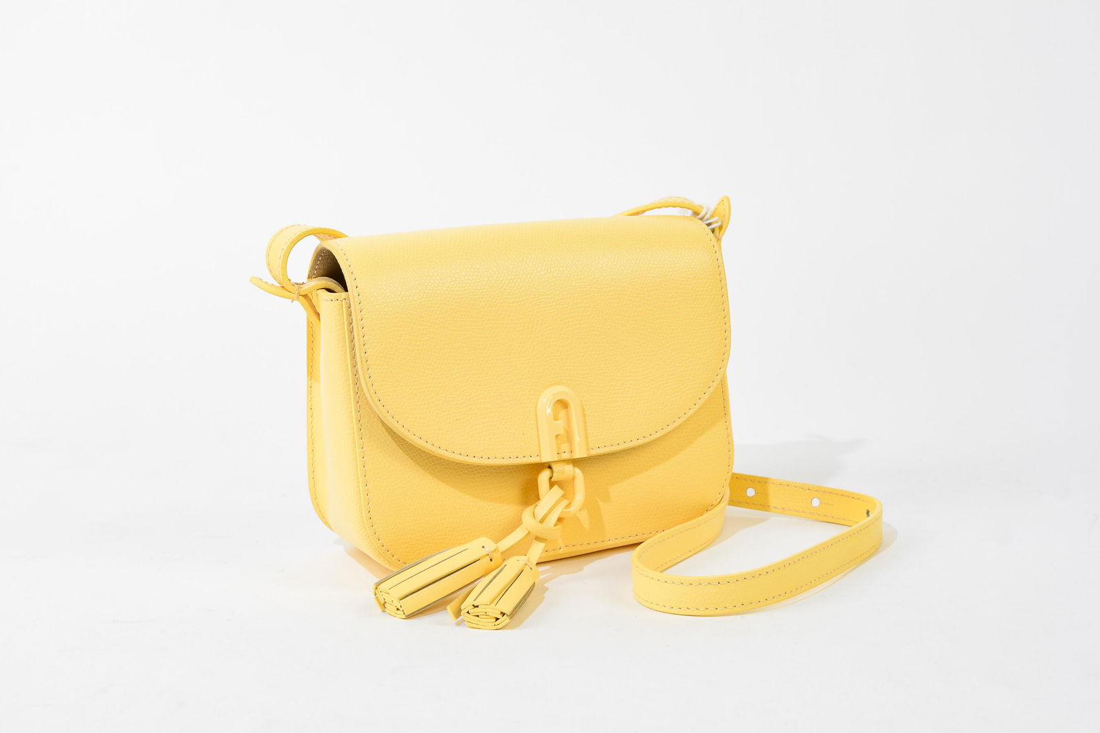 Furla M-i Crossbody  - Yellow Leather Textured Leather (1 of 5)