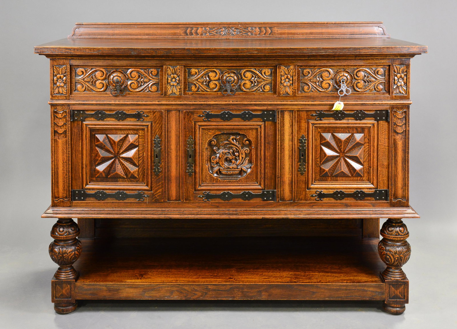 Renaissance Style Carved Sideboard / Server (1 of 3)