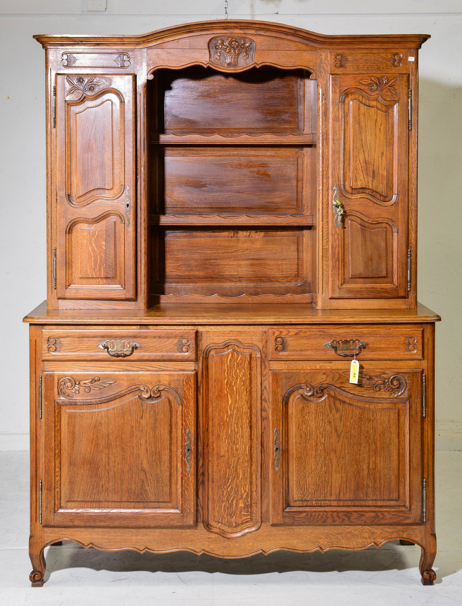 Louis XV Style Oak Vaisselier c.1950 (1 of 7)