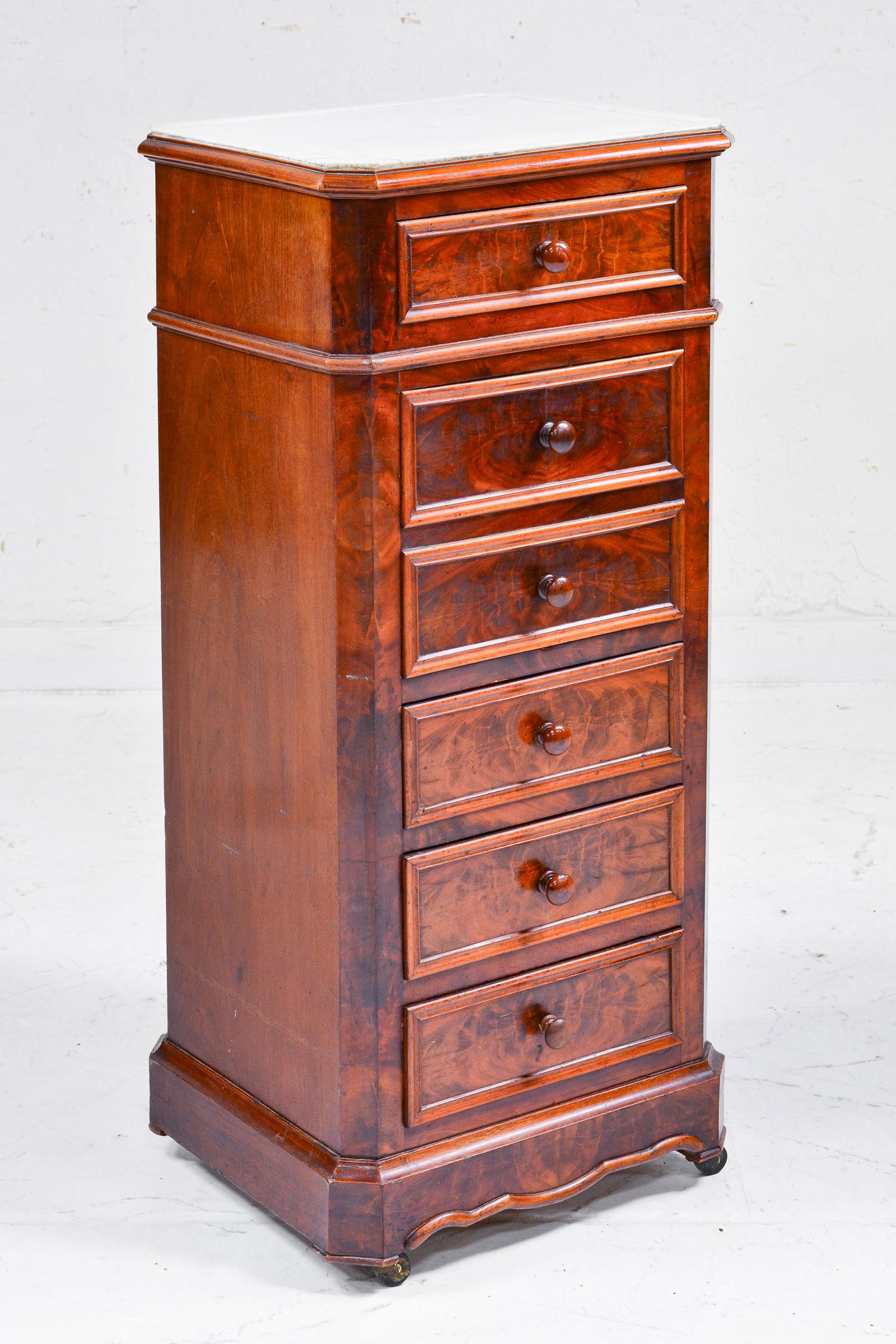 Napoleon III Style Marble Top Pot Cupboard / Nightstand (1 of 6)