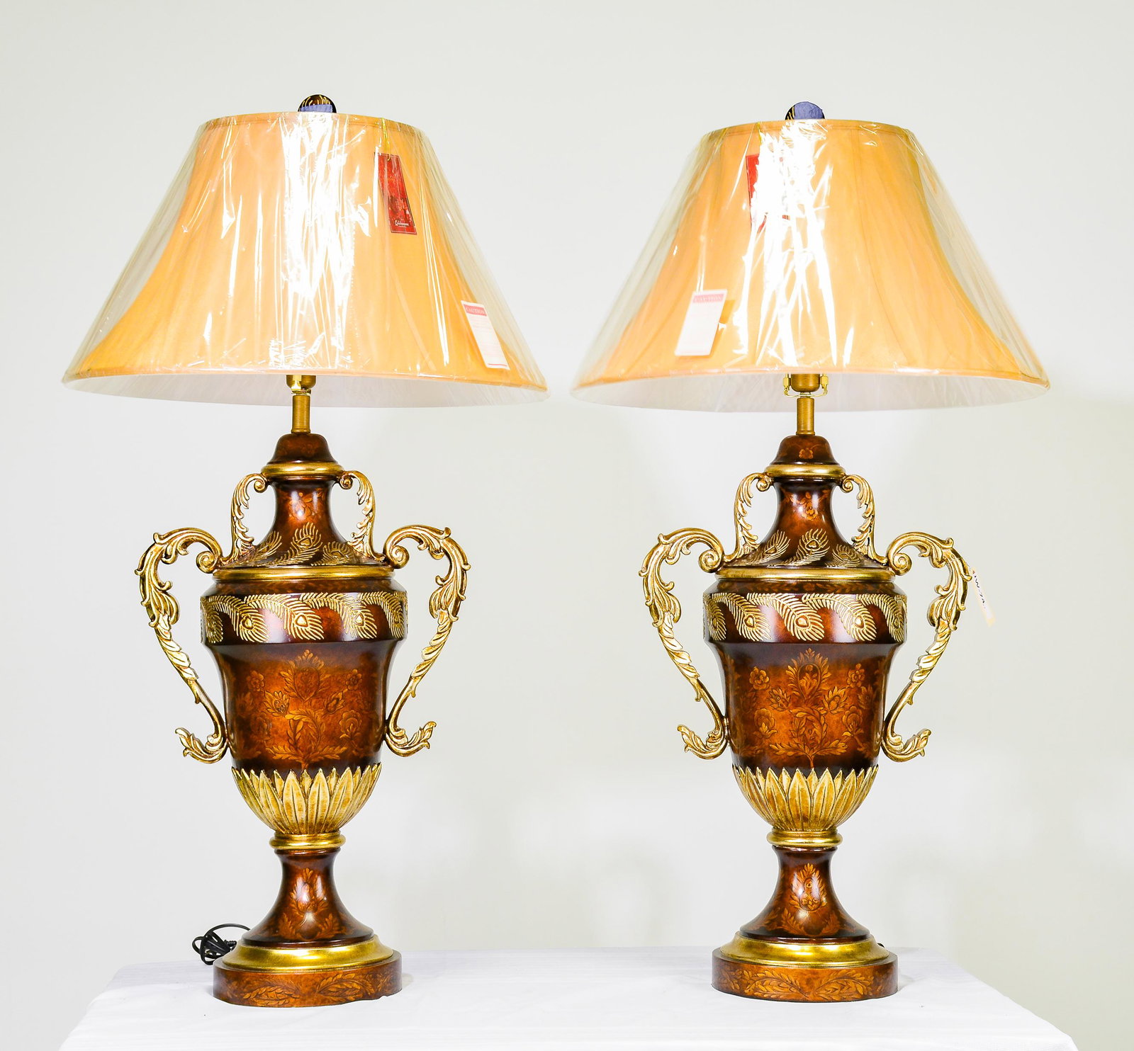 New Item, Pair of Creekmore Large Urn Shape Lamps (1 of 2)