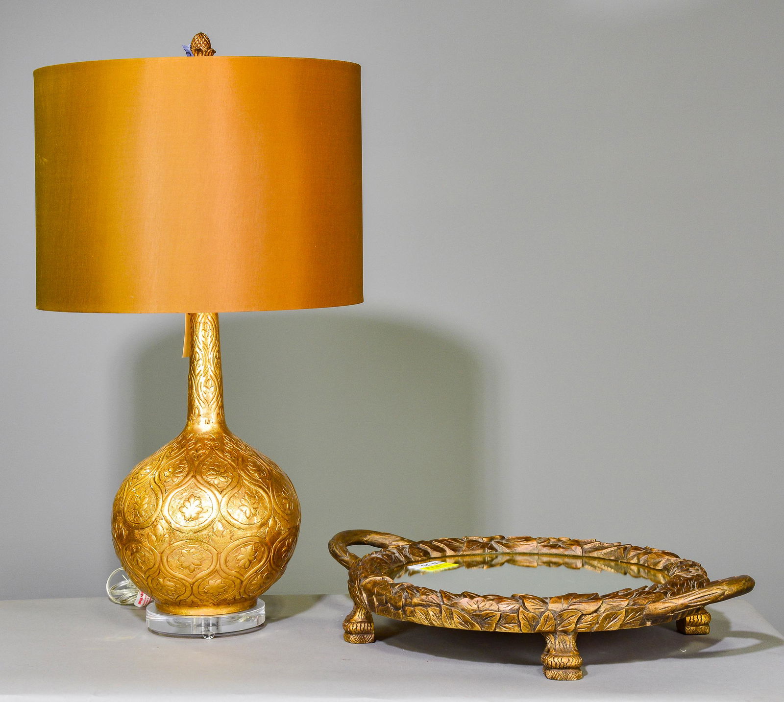 New Items, John-Richard Lamp & Mirrored Tray (1 of 3)