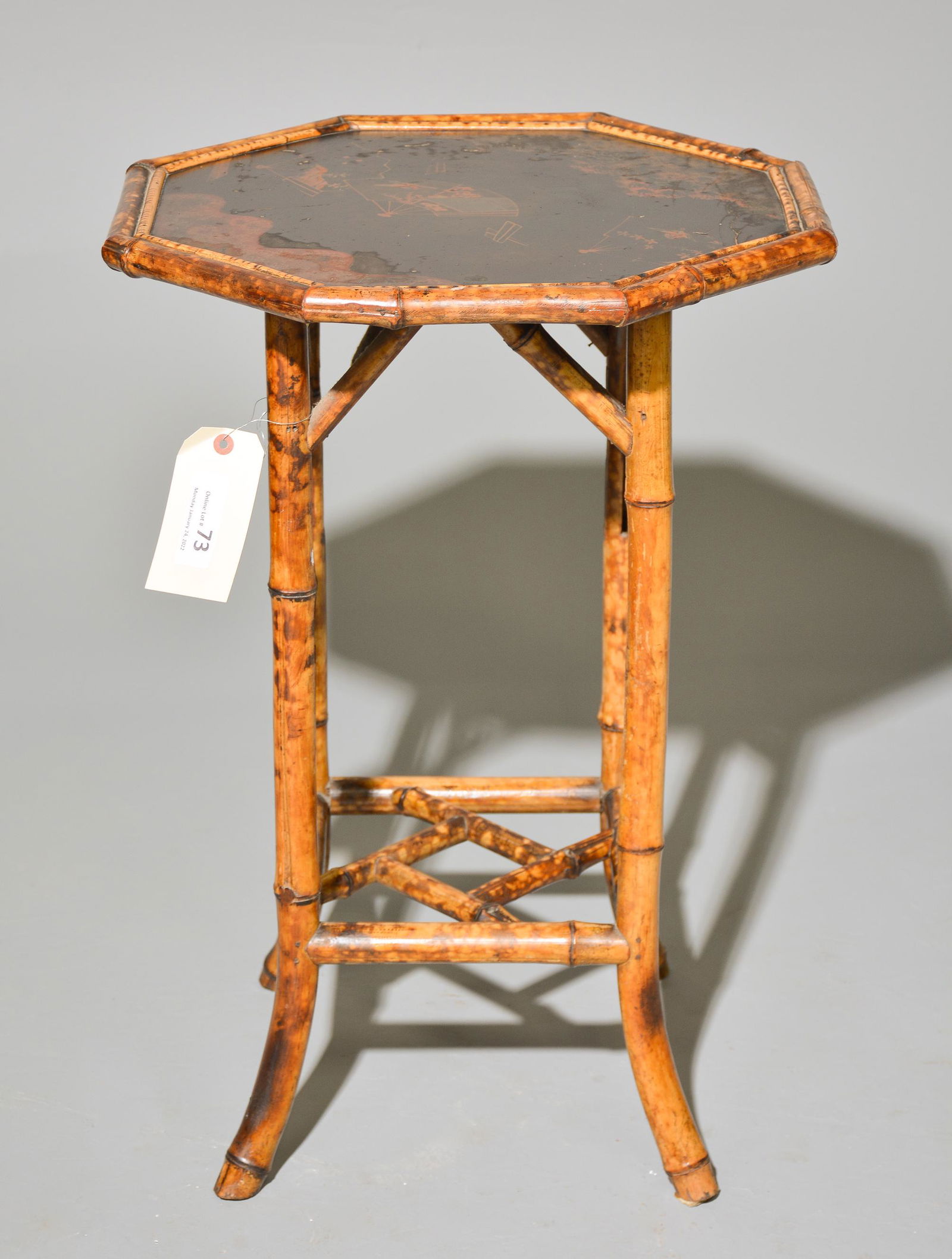 Octagonal British Bamboo Table (1 of 2)