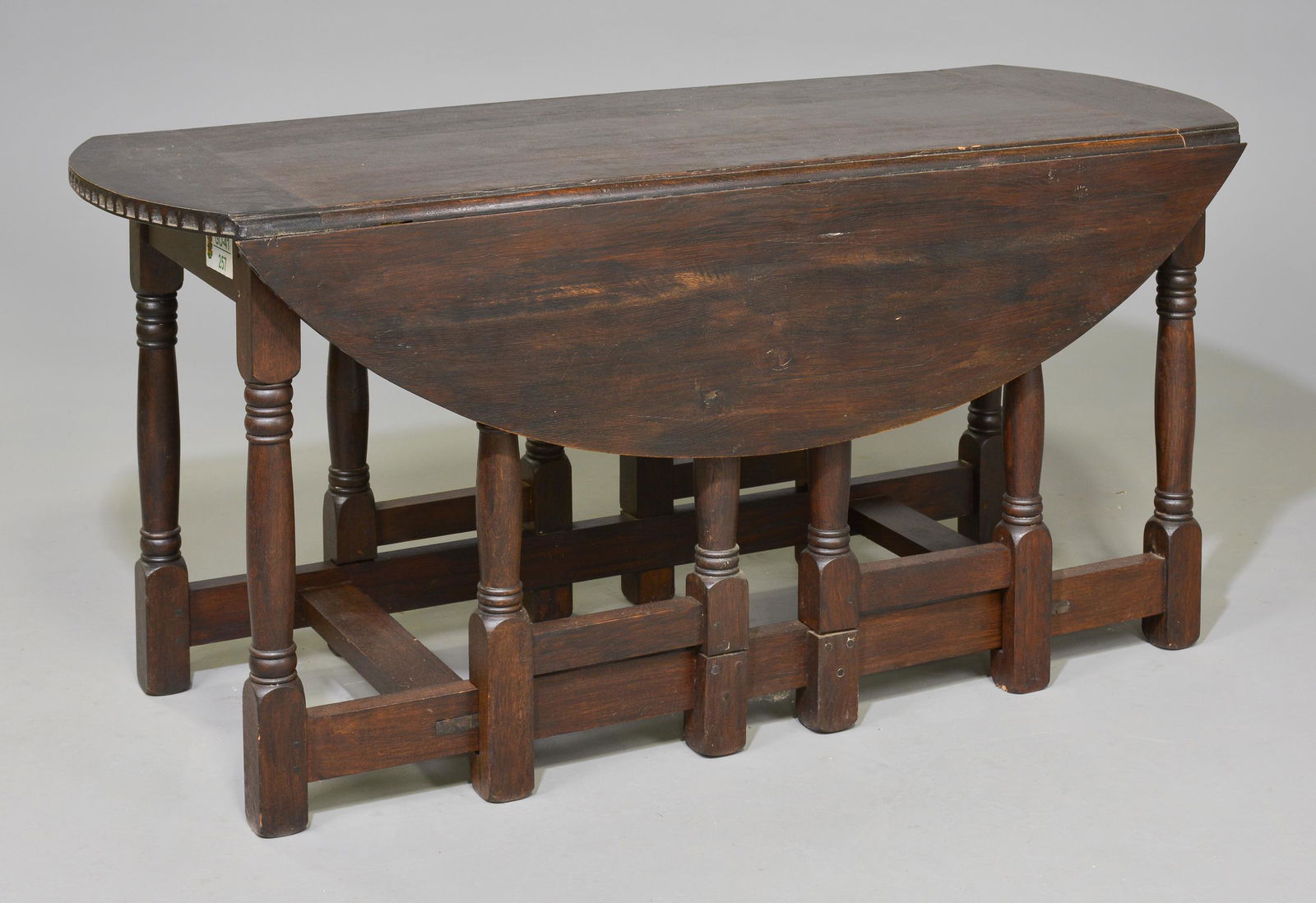 British Large Oak Drop Leaf Table (1 of 5)