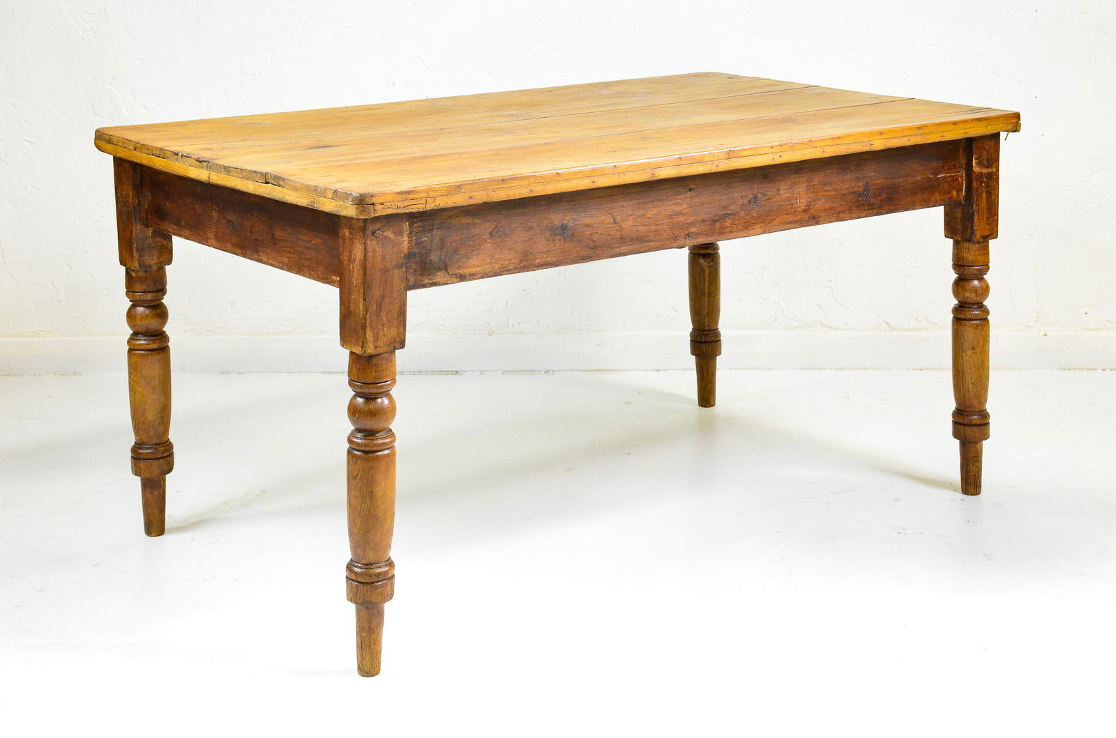 British Rectangular Pine Farmhouse Table (1 of 6)
