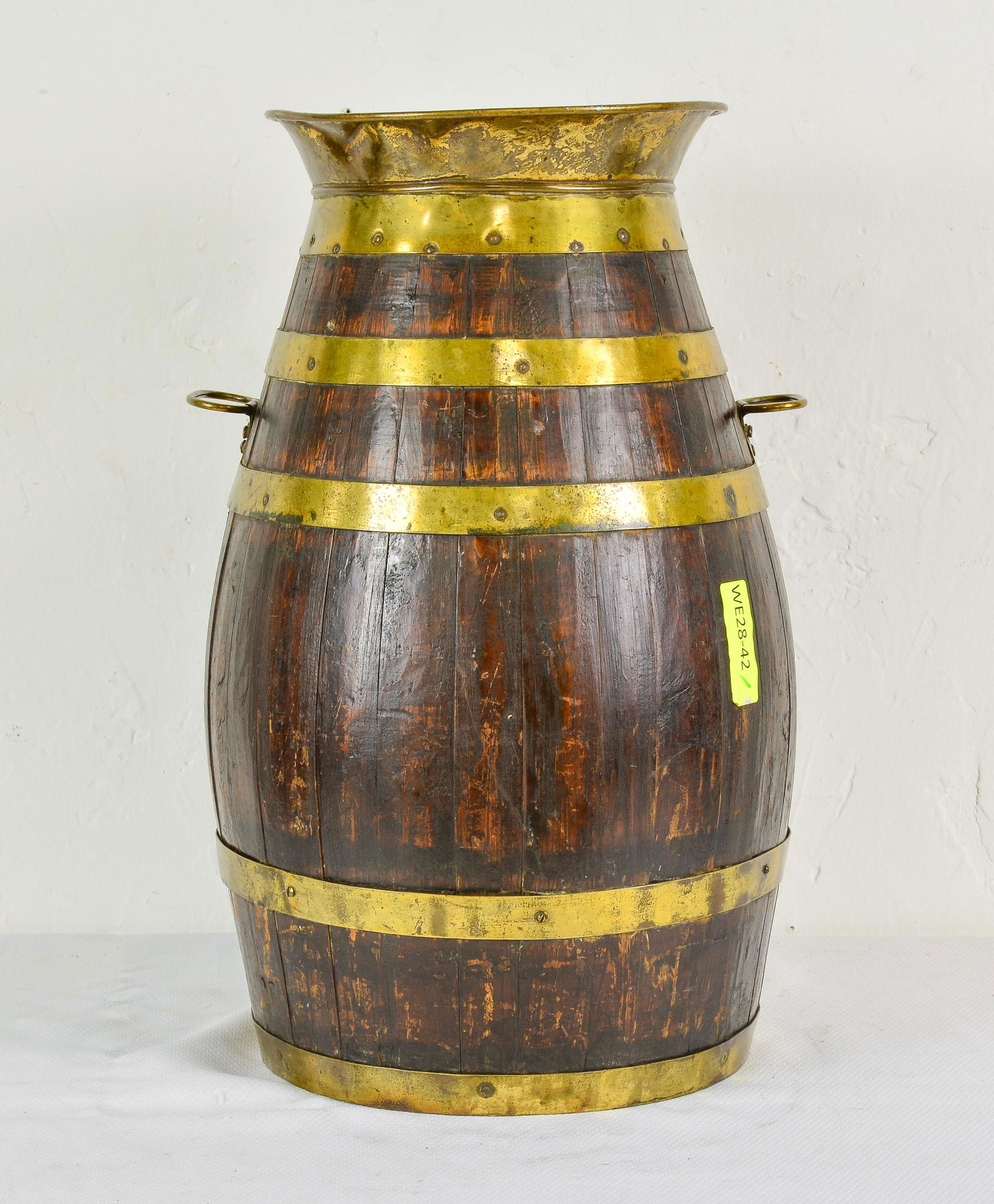 British Oak Brass Banded Jug (1 of 2)