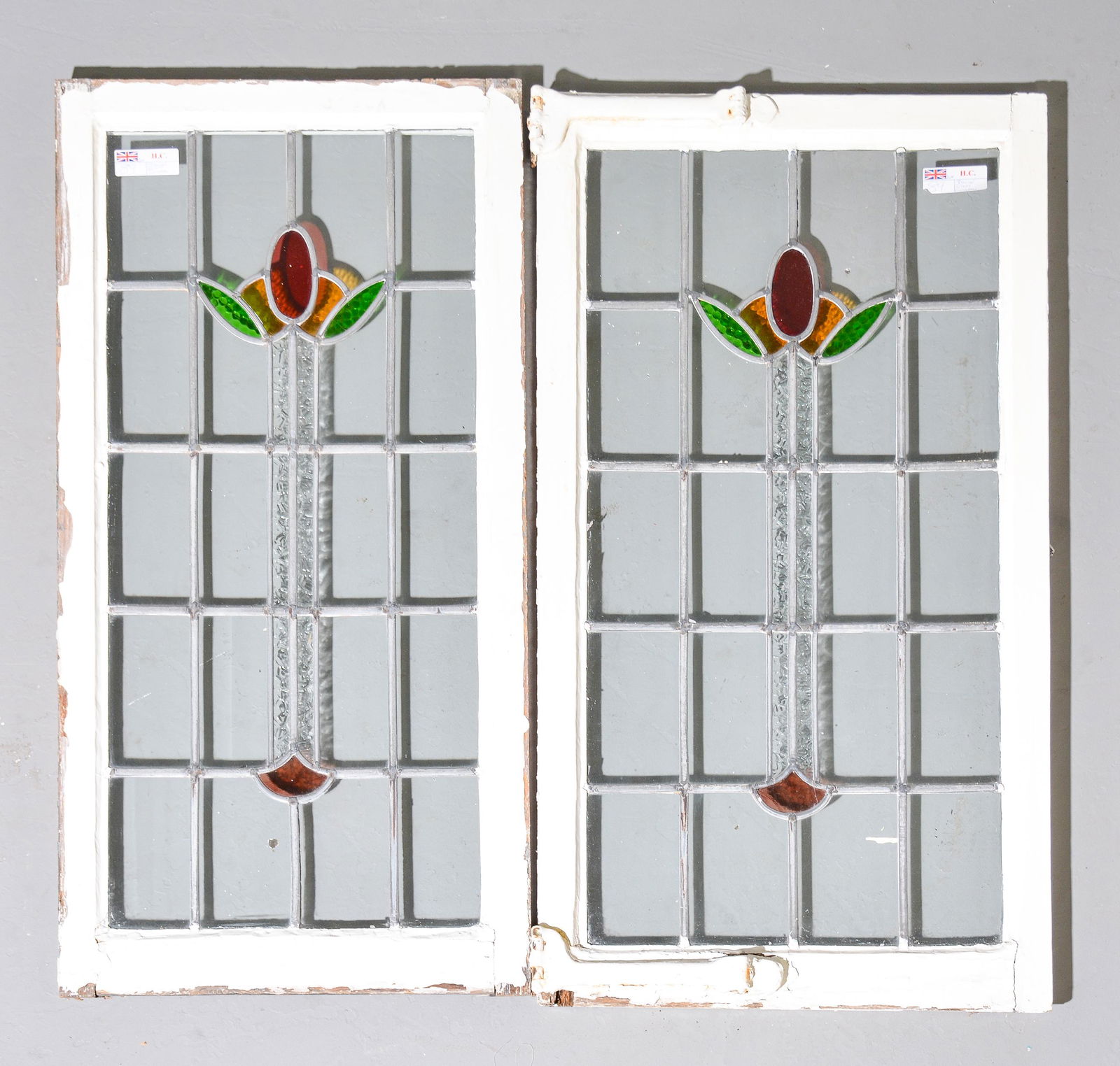2 British Stained Glass Windows (1 of 2)