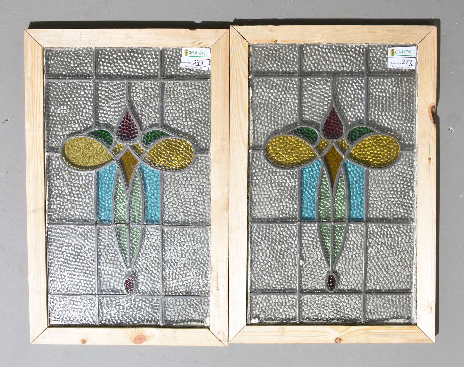 2 British Stained Glass Windows (1 of 3)