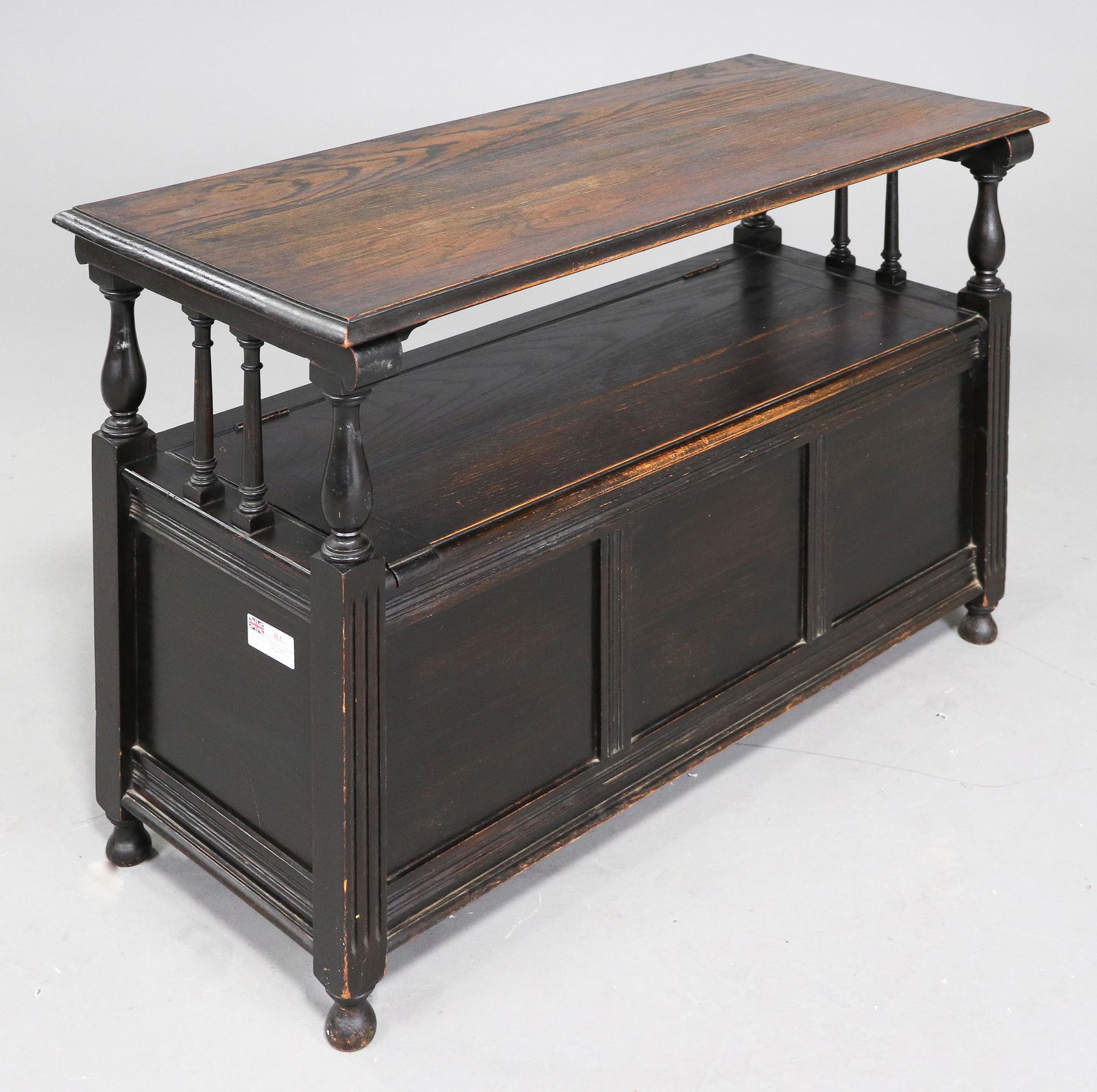 Jacobean Style Oak Monks Bench (1 of 4)