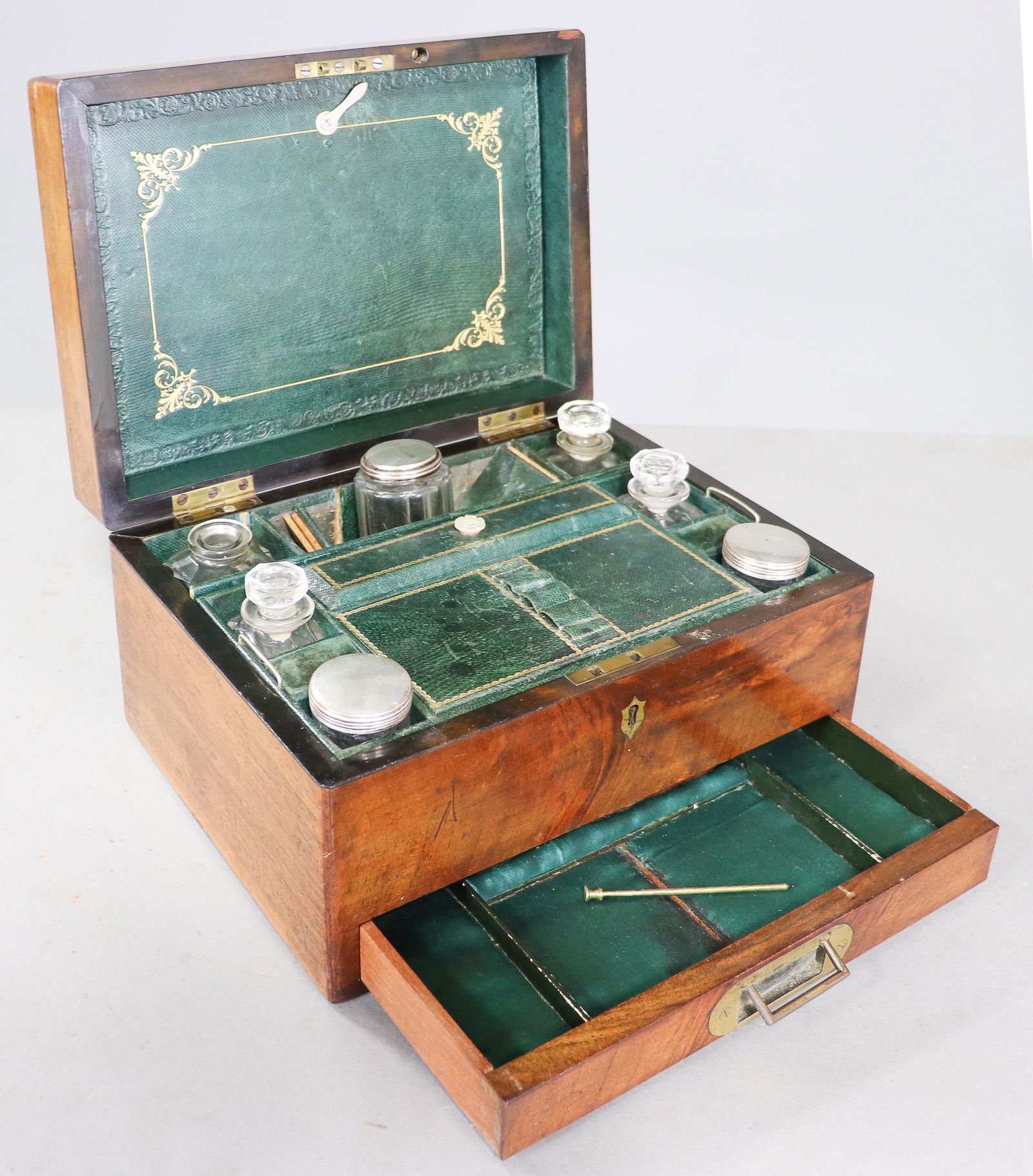 Victorian Walnut Apothecary / Letter Box (1 of 6)