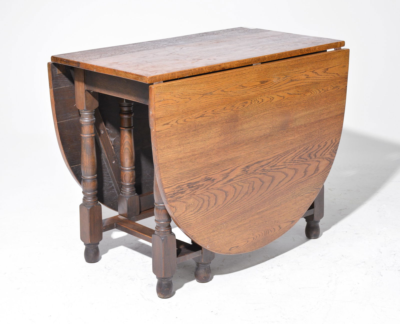 British Oak Drop Leaf Table (1 of 3)