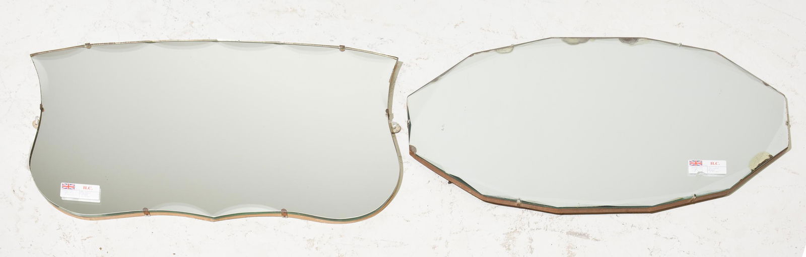 2 English Beveled Mirrors (1 of 4)