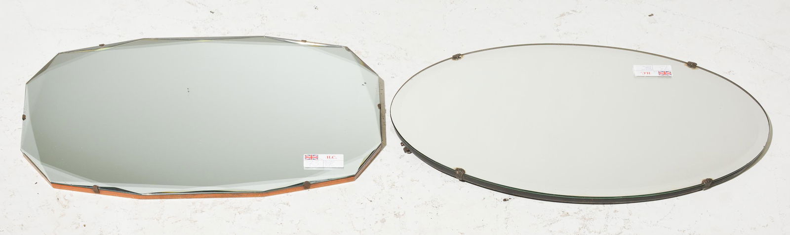 2 English Beveled Mirrors (1 of 2)