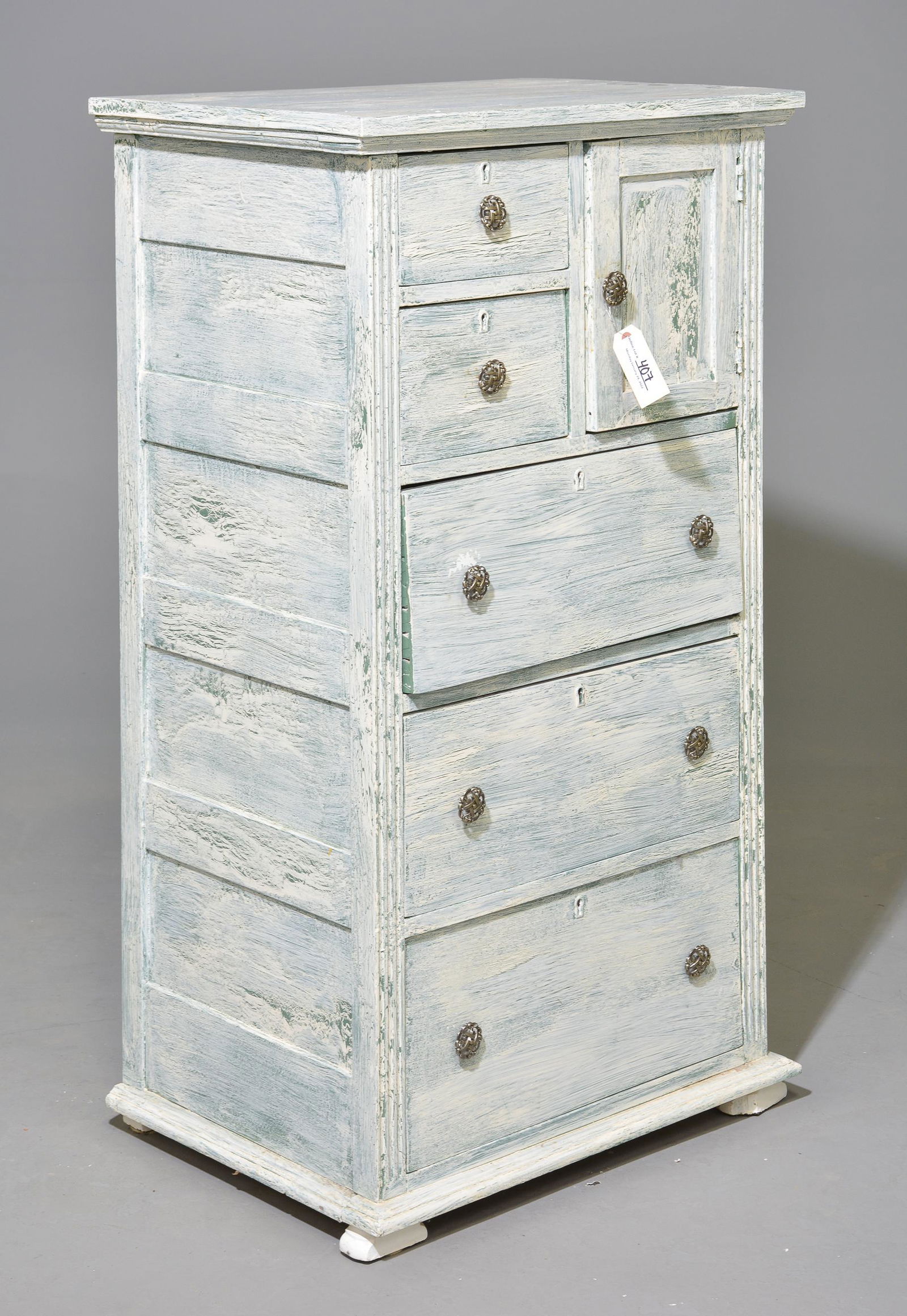 Painted Hall Cabinet / Chest (1 of 4)