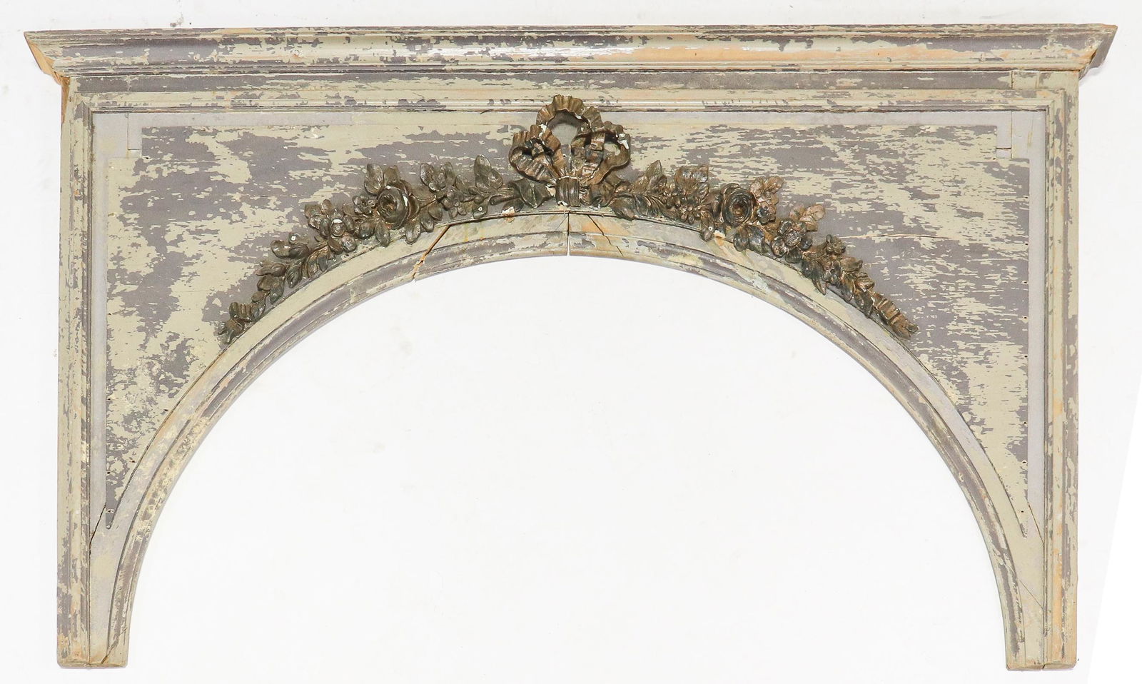 French Style Carved Painted Wall Panel / Arch (1 of 9)